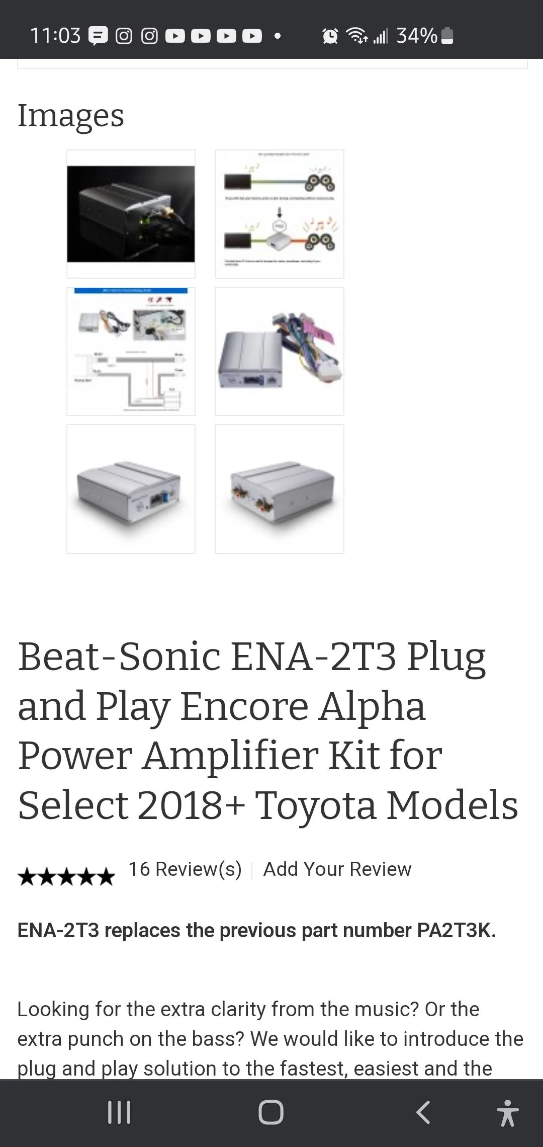 2024 Tacoma Aftermarket subwoofer upgrade for 2024 Tacoma TRD Off-Road -- Update: added amp (Kicker key500.1) to power factory subwoofer Screenshot_20240411-230328_Chrom