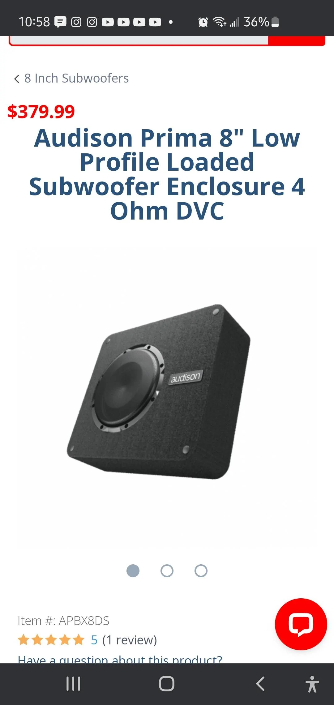 2024 Tacoma Aftermarket subwoofer upgrade for 2024 Tacoma TRD Off-Road -- Update: added amp (Kicker key500.1) to power factory subwoofer Screenshot_20240411-225811_Chrom