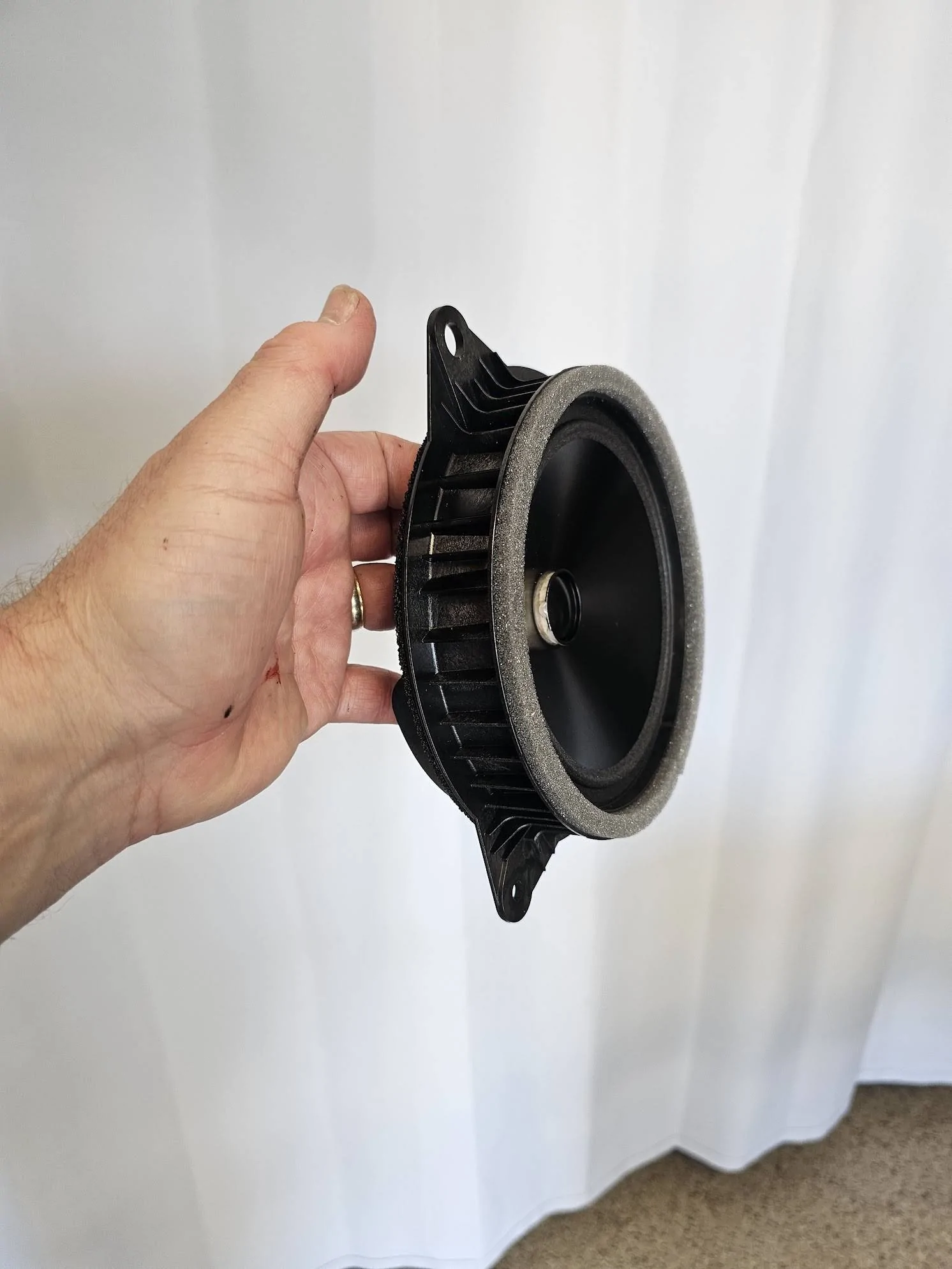 2024 Tacoma Dimensions of factory JBL 8" Subwoofer? [updated with measurements of 6" speakers and 10" subwoofer] 20240421_104610
