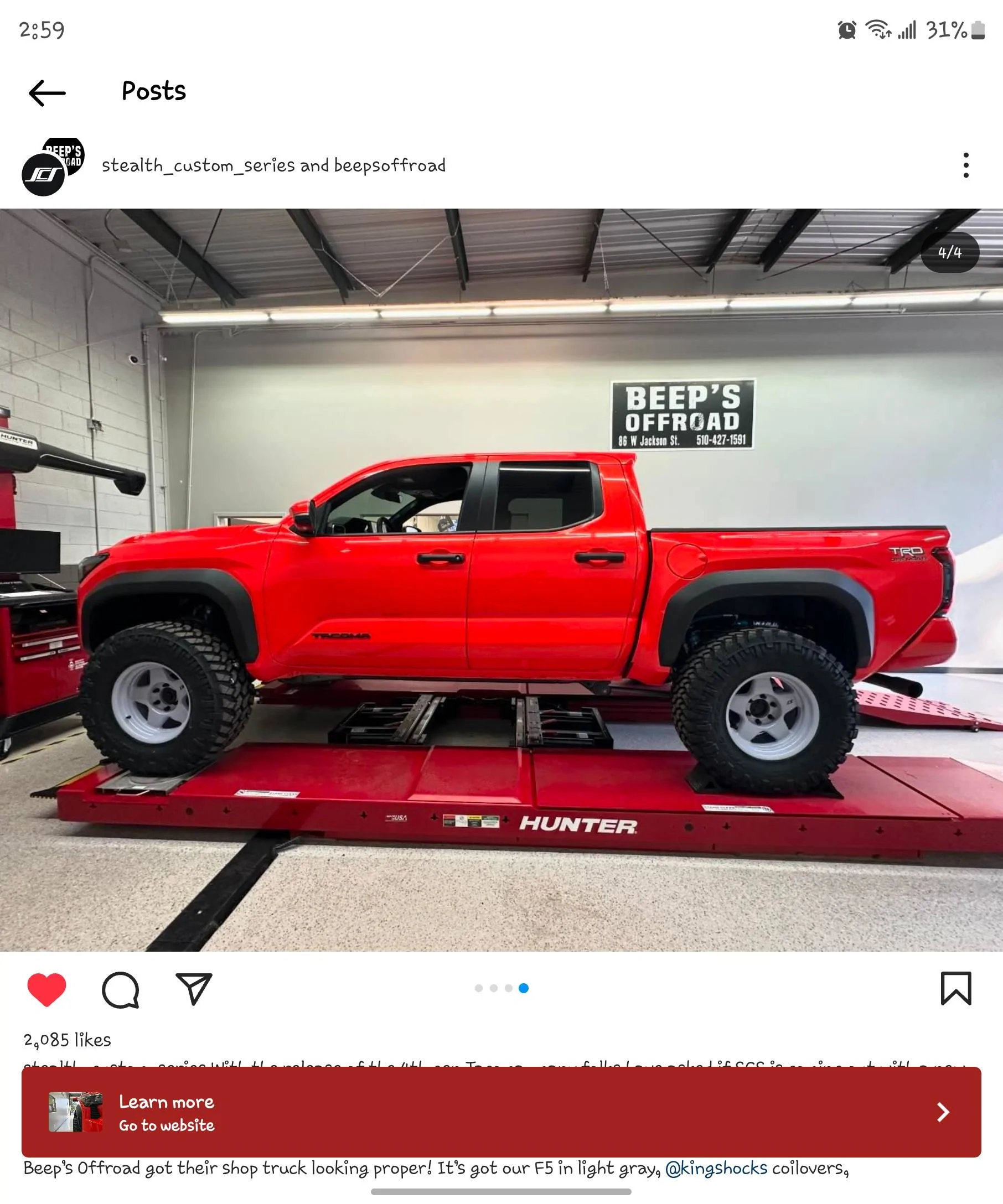2024 Tacoma -44 22 inch wheels on 33s... 1000007222