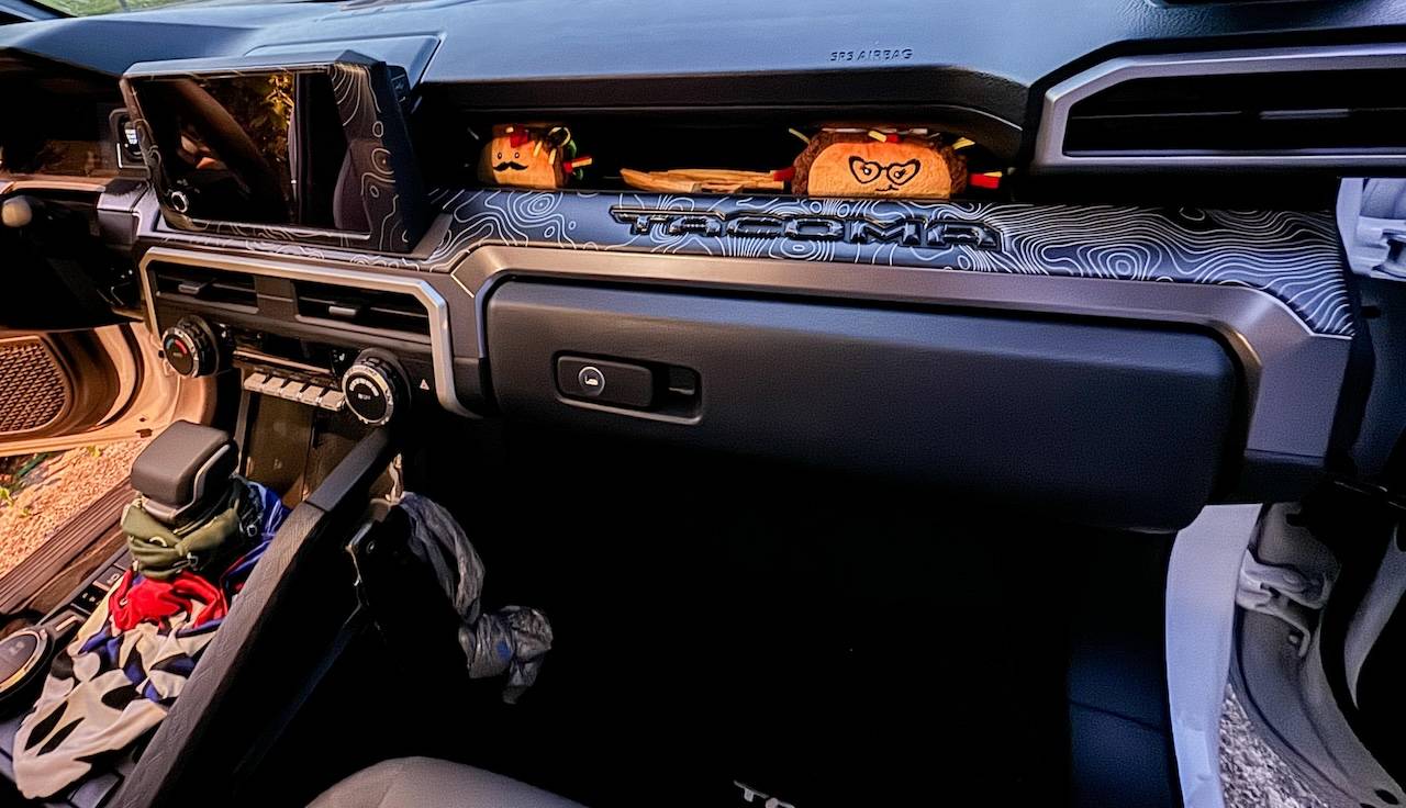 2024 Tacoma First round of TUFSKINZ trim installed! FullDashRight