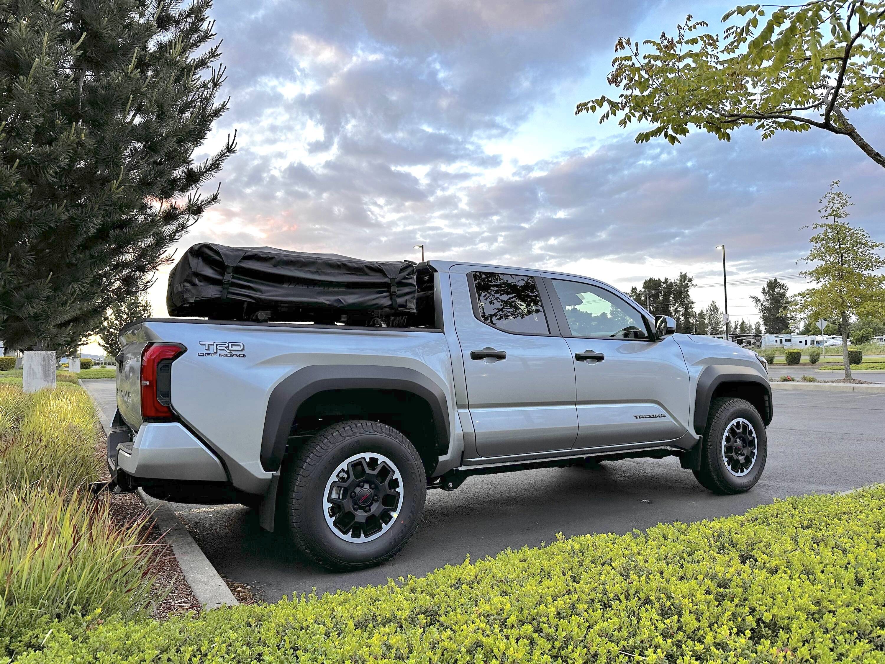 2024 Tacoma Rooftop Tent RTT Mounted IMG_8009