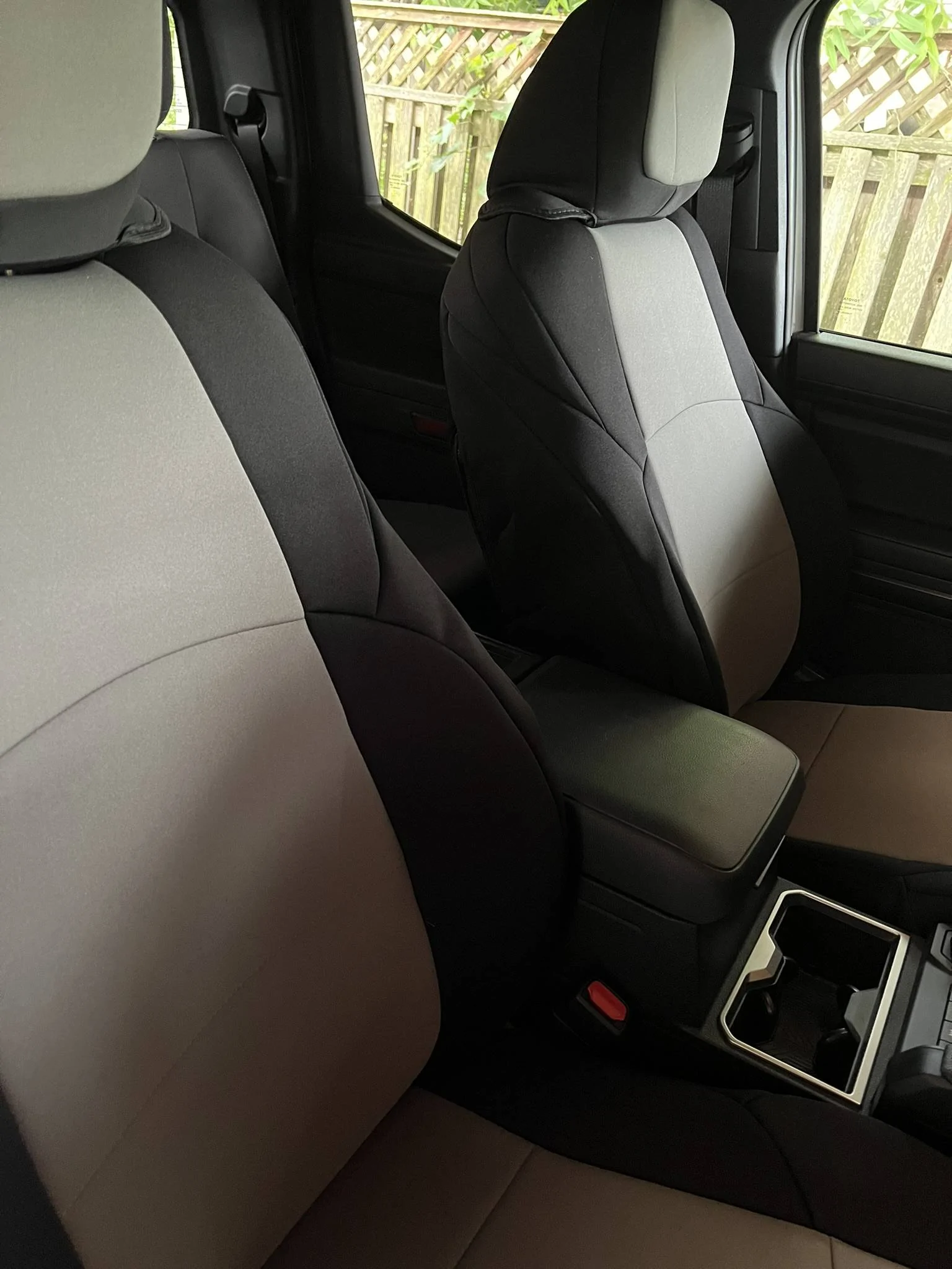 2024 Tacoma Coverking Neoprene seat cover installation questions IMG_2091