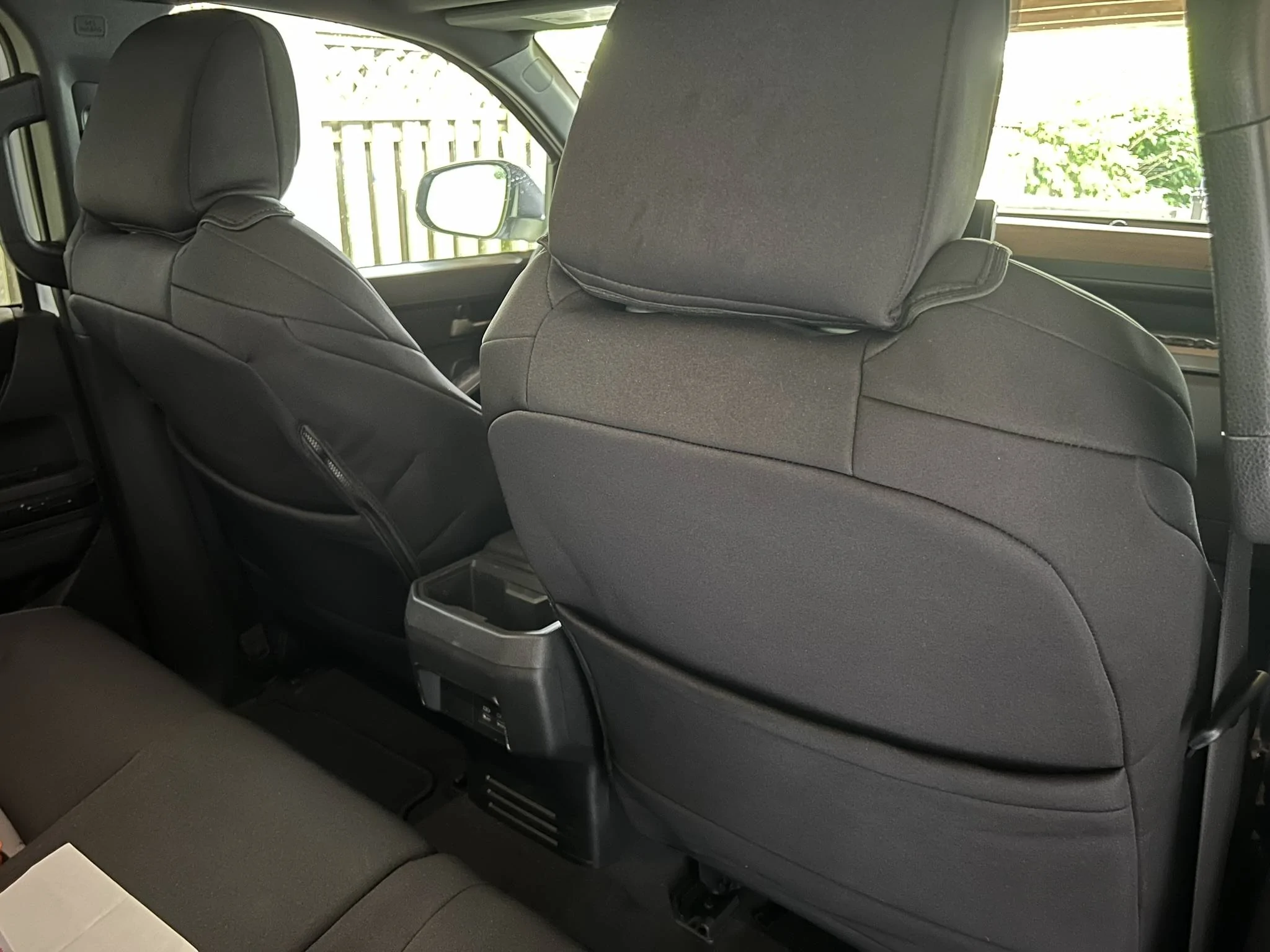 2024 Tacoma Coverking Neoprene seat cover installation questions IMG_2093