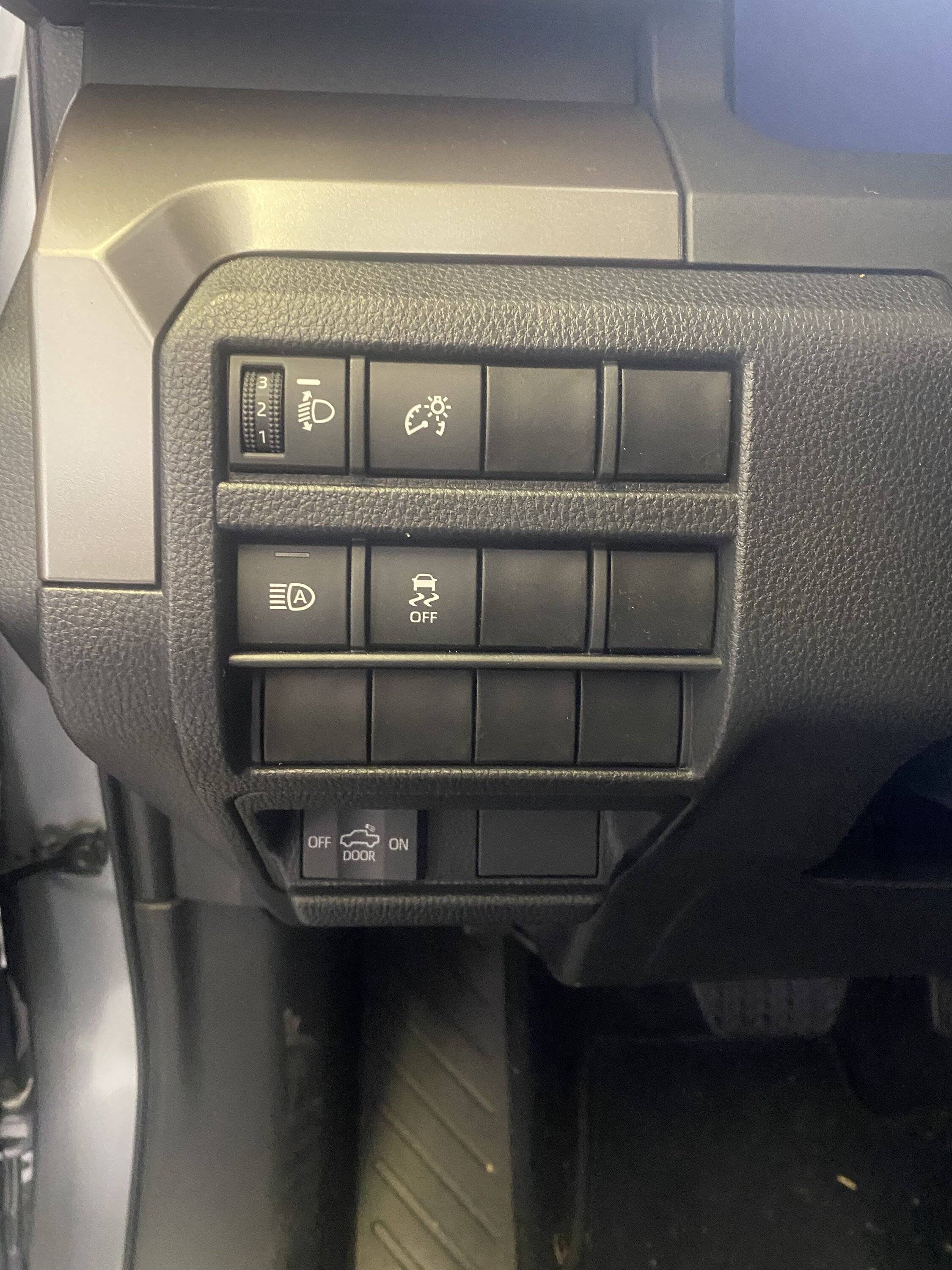 2024 Tacoma 4 Aux switch location IMG_7861