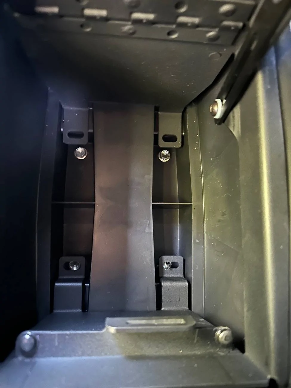 2024 Tacoma OEM Center Console Safe Vault installed photos IMG_3373