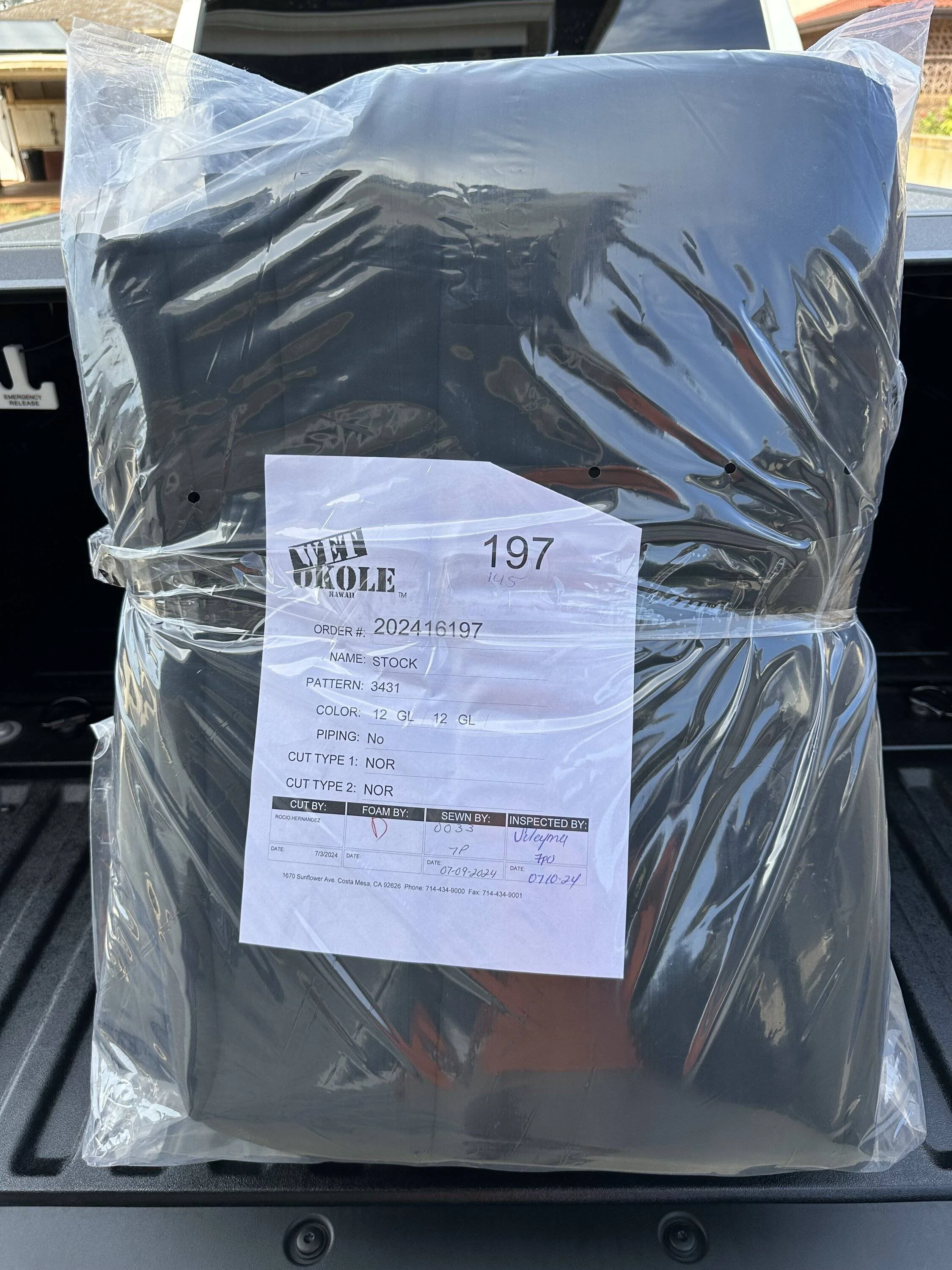 2024 Tacoma Wet Okole neoprene seat covers installed - AMA IMG_3349