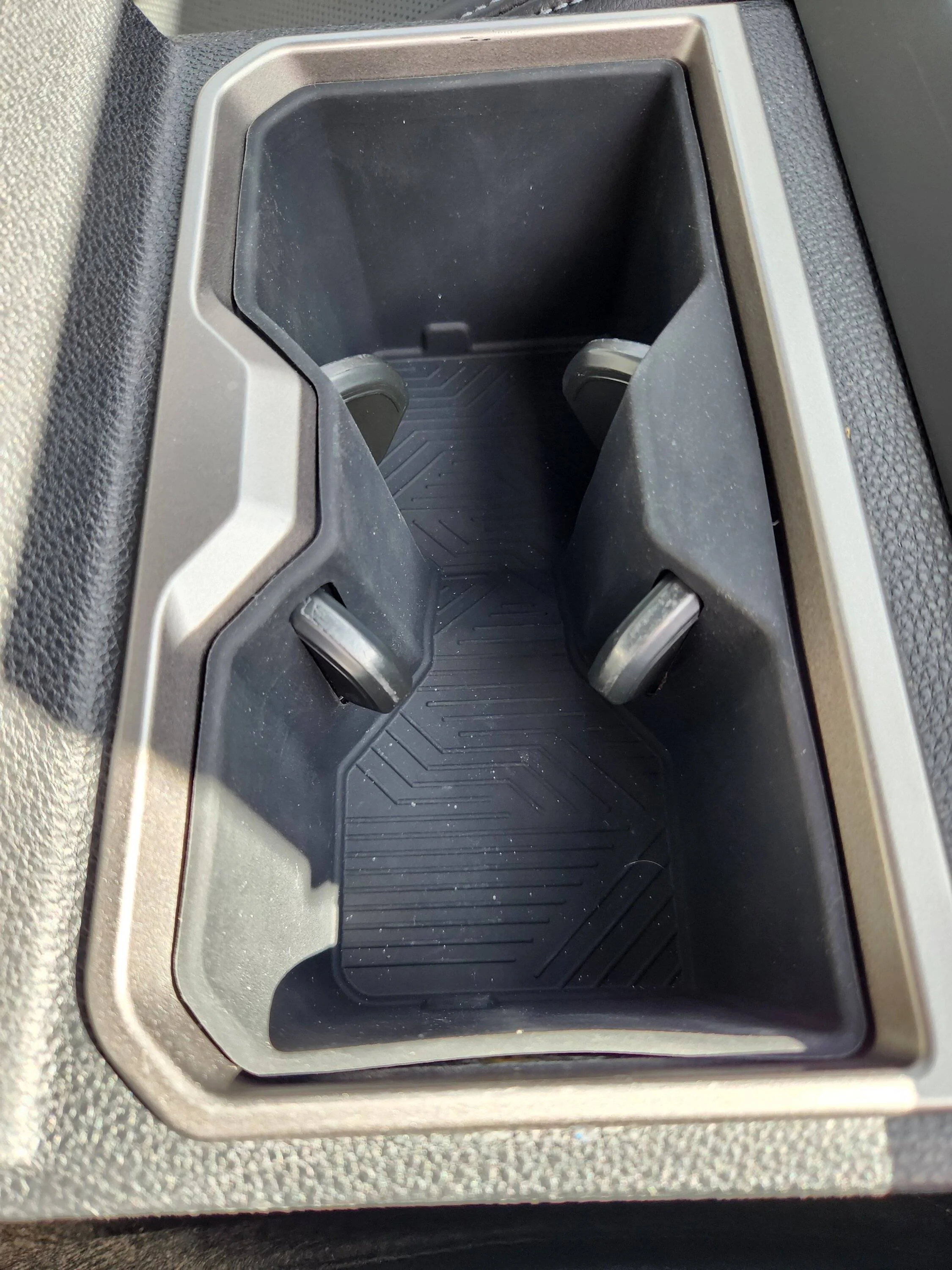 2024 Tacoma Muslogy front and rear cupholder inserts installed Cupholder (3)