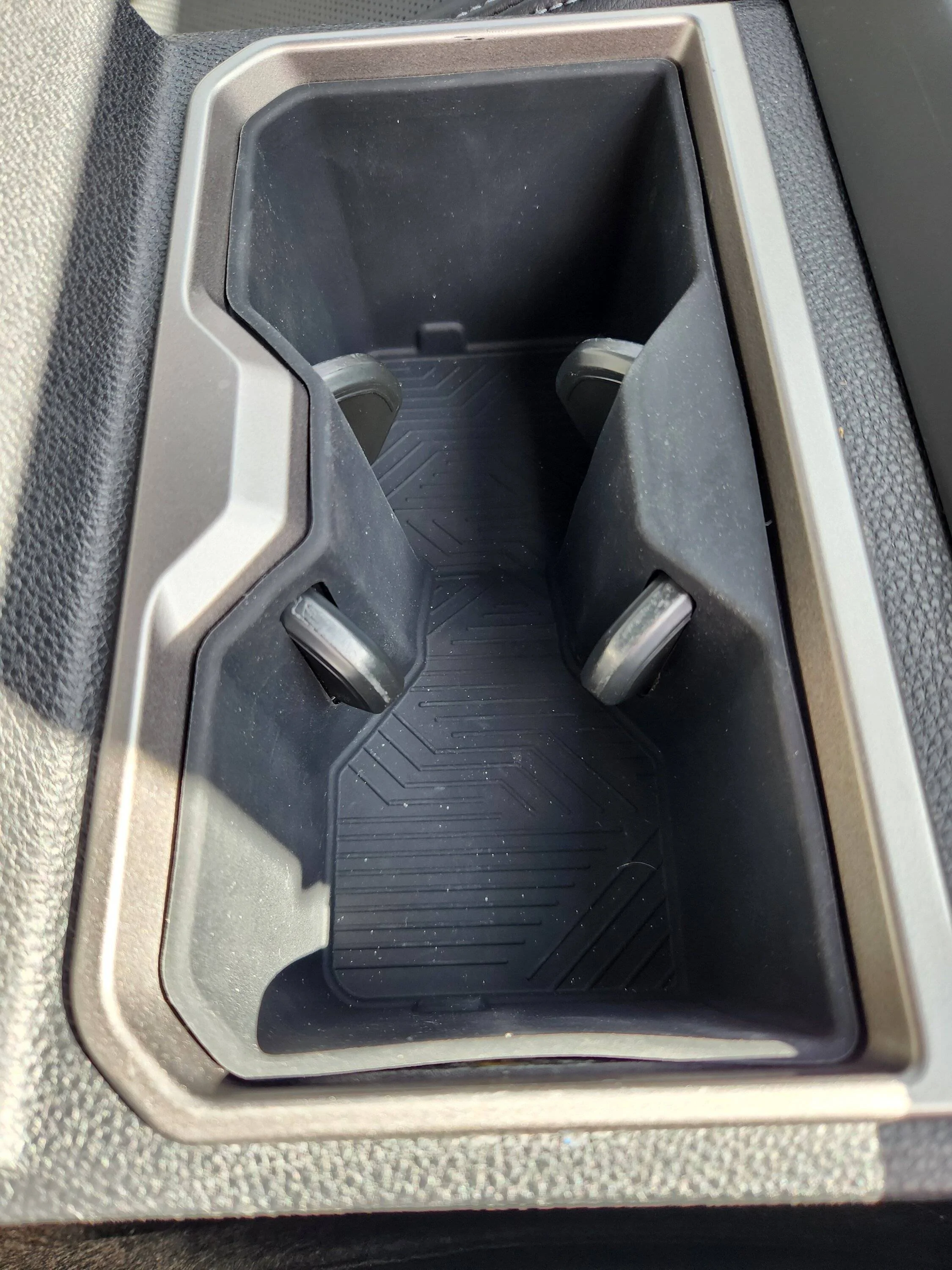 2024 Tacoma Muslogy front and rear cupholder inserts installed Cupholder (4)