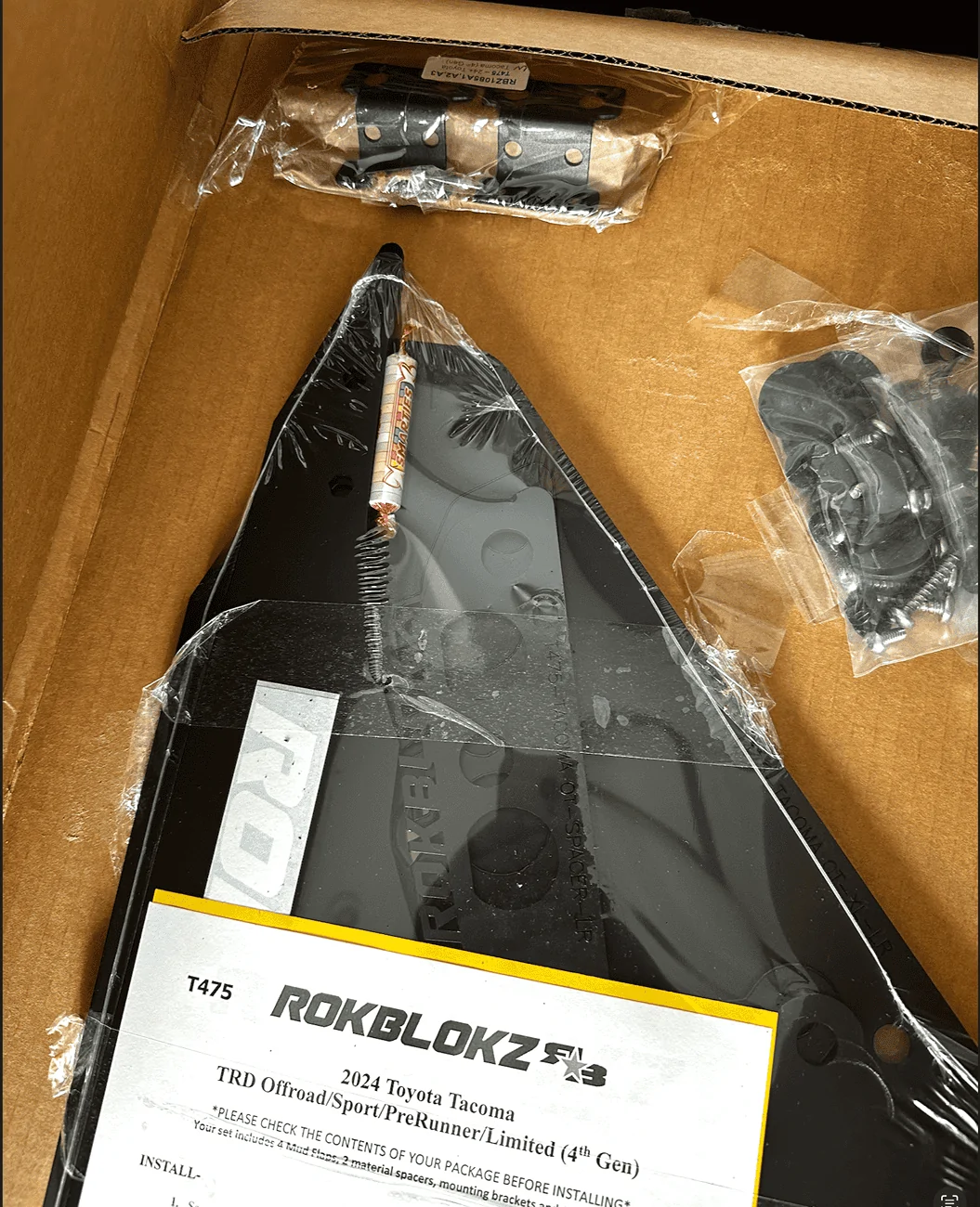 2024 Tacoma XL Mud Flaps - aftermarket options? packaging