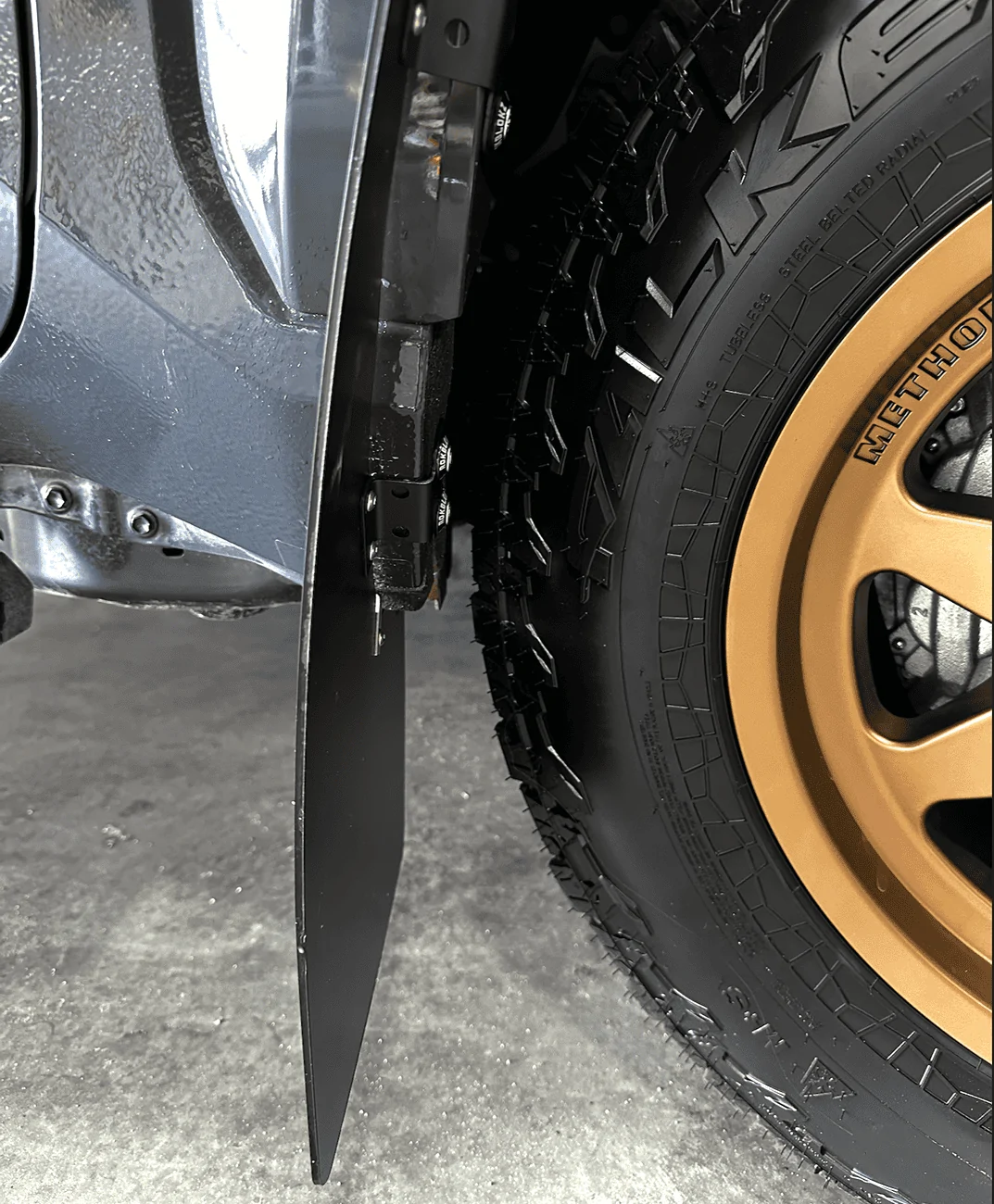 2024 Tacoma XL Mud Flaps - aftermarket options? front-installed-cranked