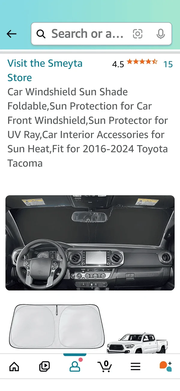2024 Tacoma Good Windshield Sunshade recommendations? Screenshot_20240825-194806