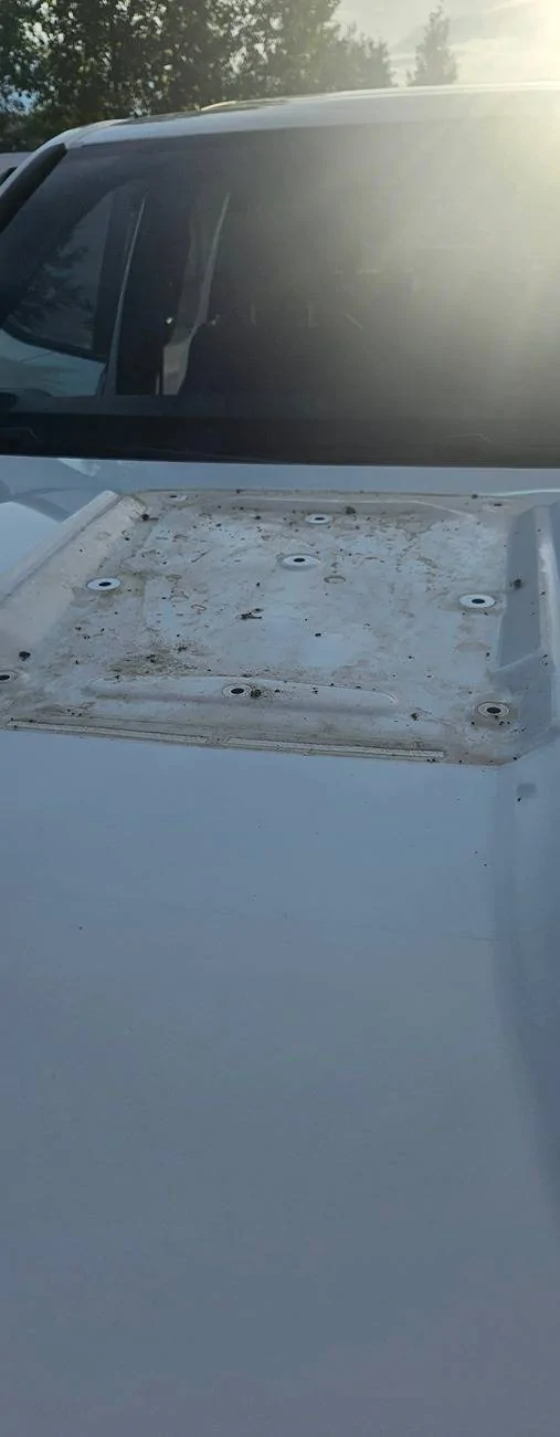 2024 Tacoma DIY: Amber Marker Lights in Hood Scoop 20240916_181230