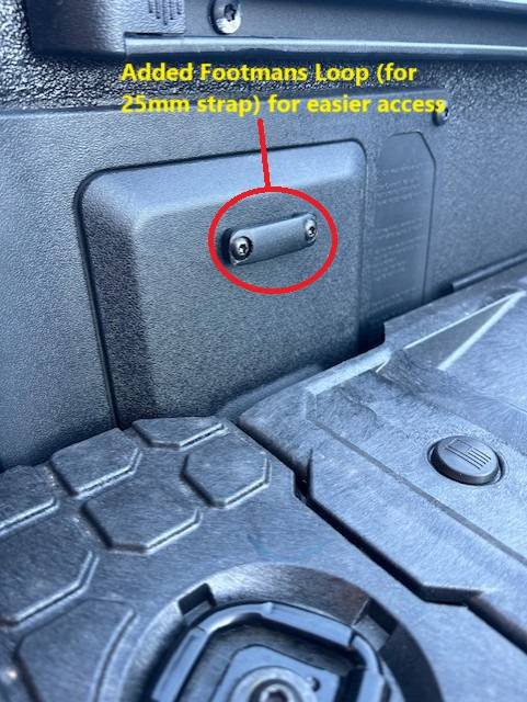 2024 Tacoma Decked Midsize Drawer for 2024 Tacoma Power Accessory Bed 5' Bed (YT9) -- installed photos 6 Door Pull