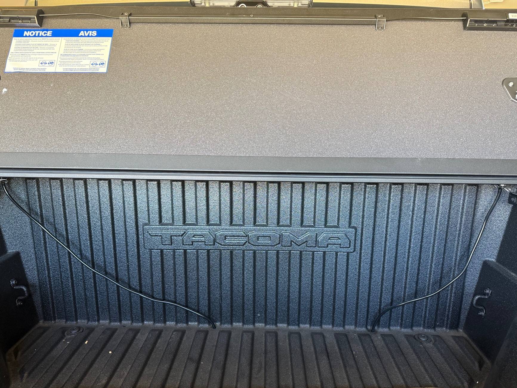 2024 Tacoma OEM Trifold Hard Tonneau Cover PT954-35240 installed on 2024 Tacoma IMG_5789