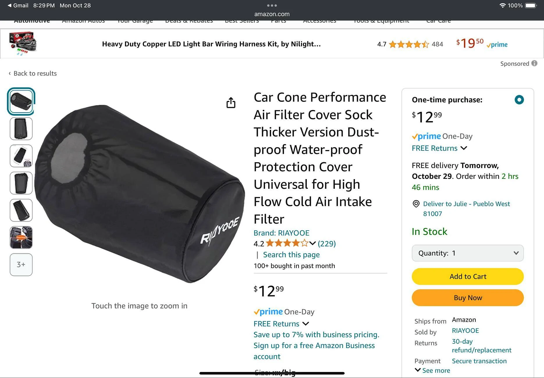 2024 Tacoma Hydrophobic air filter cover for Trailhunter? IMG_0125