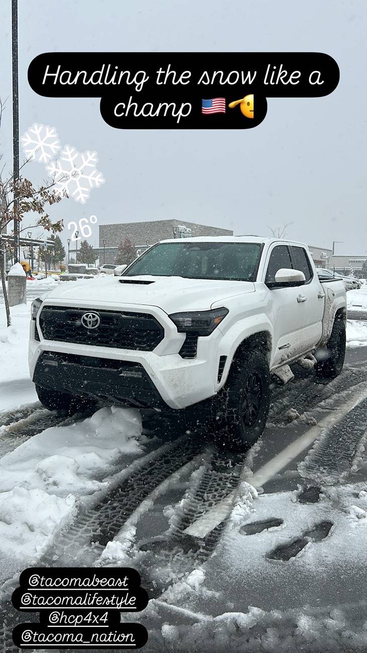 2024 Tacoma 2024 Tacoma TRD Sport handling snow storm like a champ... how about yours? CB901C4E-487E-4523-8E41-29E3621CB120