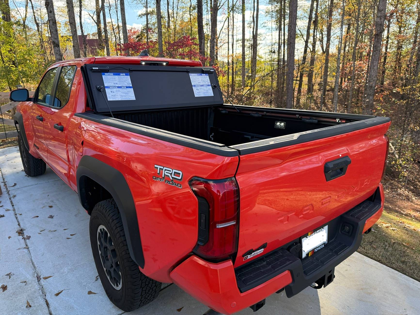 2024 Tacoma OEM Trifold Hard Tonneau Cover PT954-35240 installed on 2024 Tacoma IMG_3971