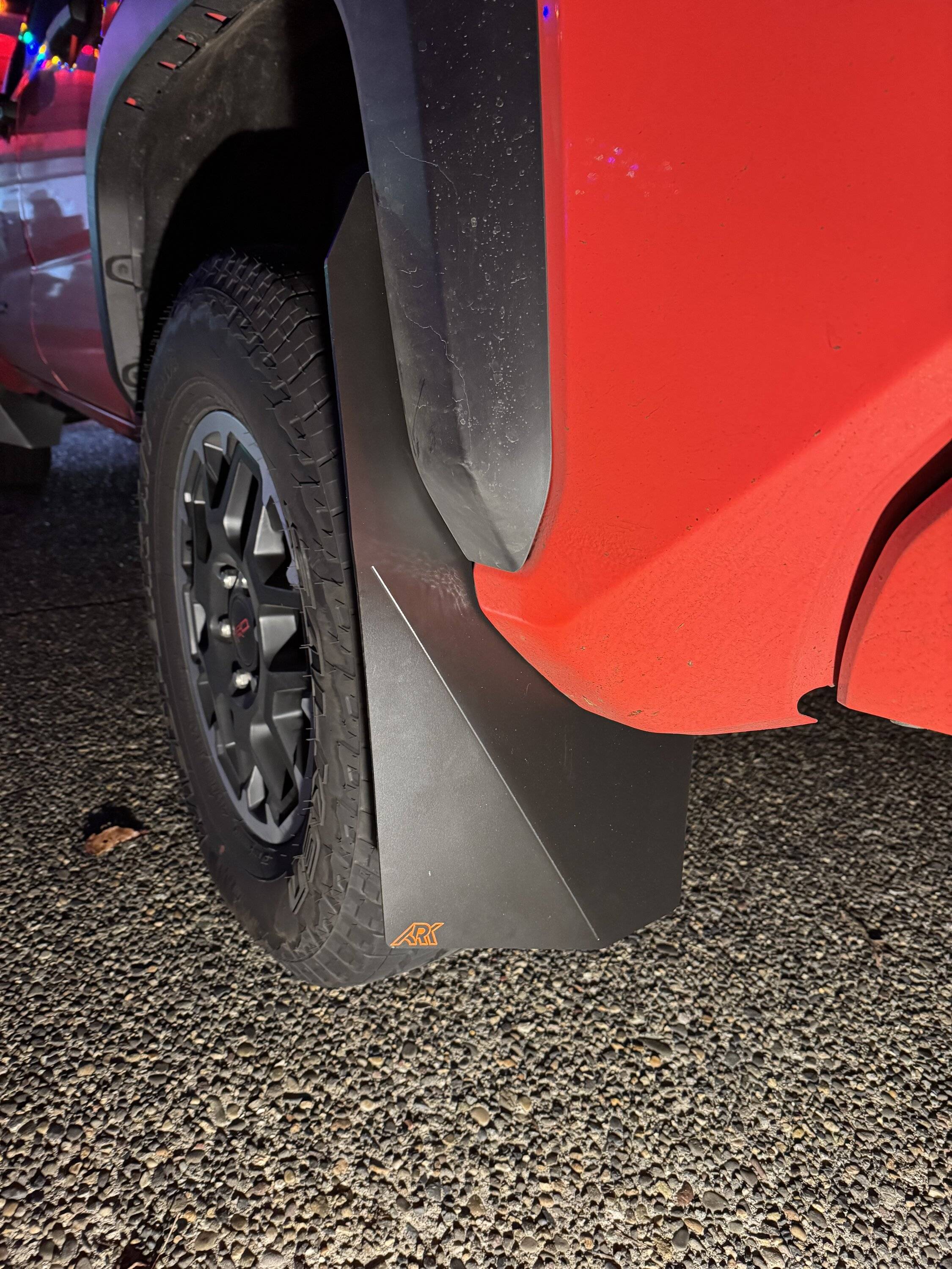 2024 Tacoma ARK Splash Guards: TriXPoly Mudflaps Installed IMG_8828