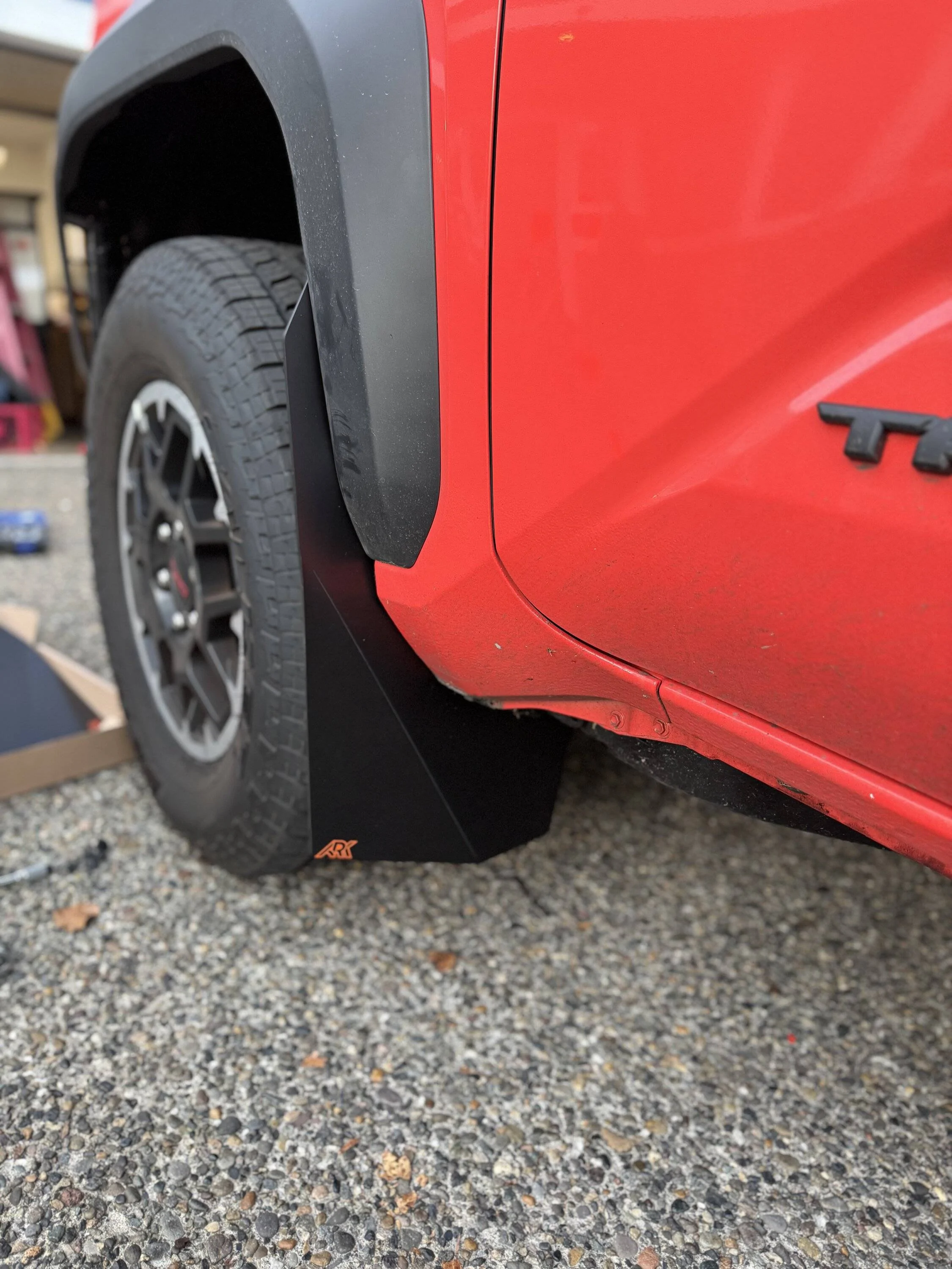 2024 Tacoma ARK Splash Guards: TriXPoly Mudflaps Installed IMG_8823