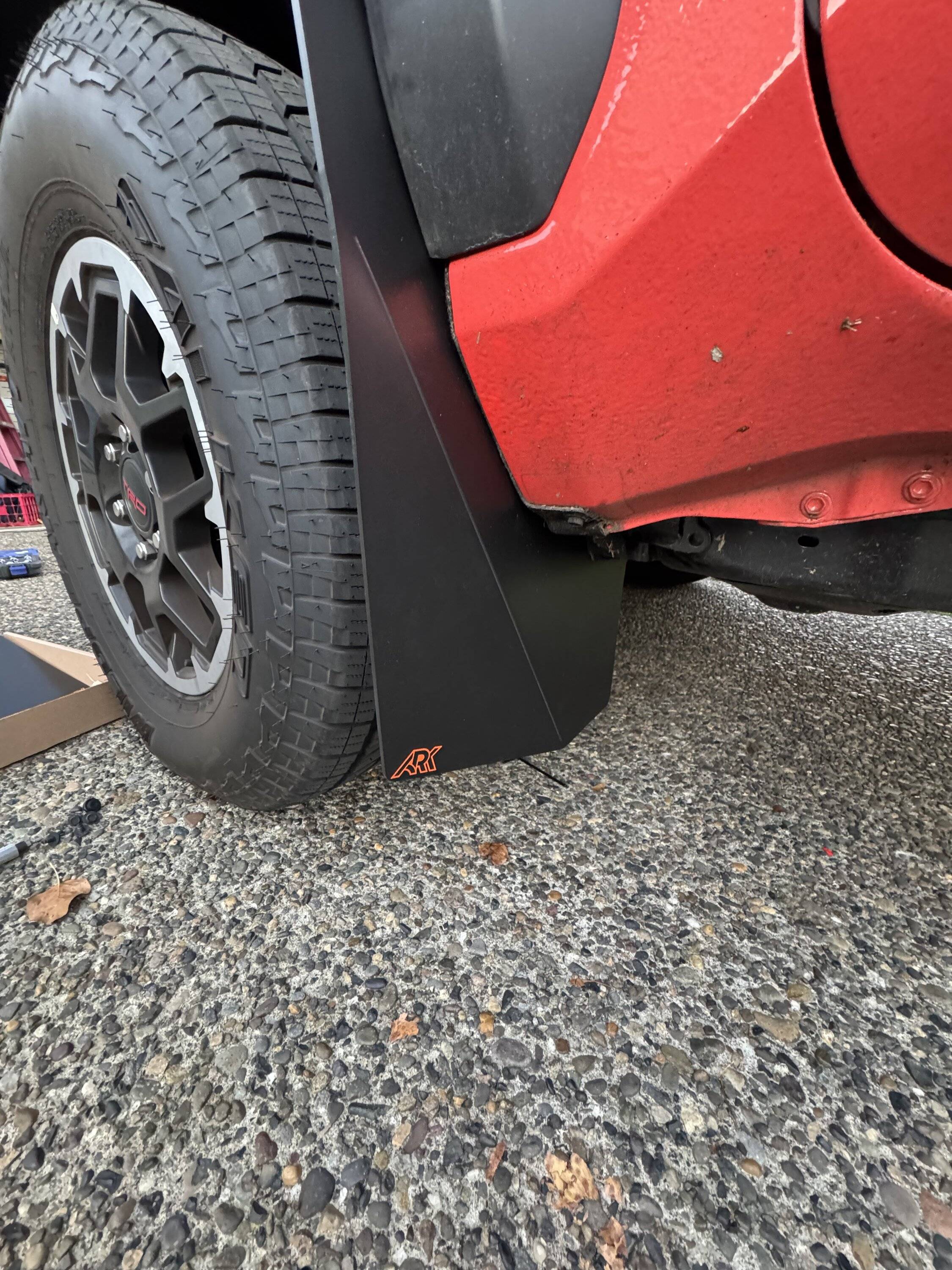 2024 Tacoma ARK Splash Guards: TriXPoly Mudflaps Installed IMG_8826