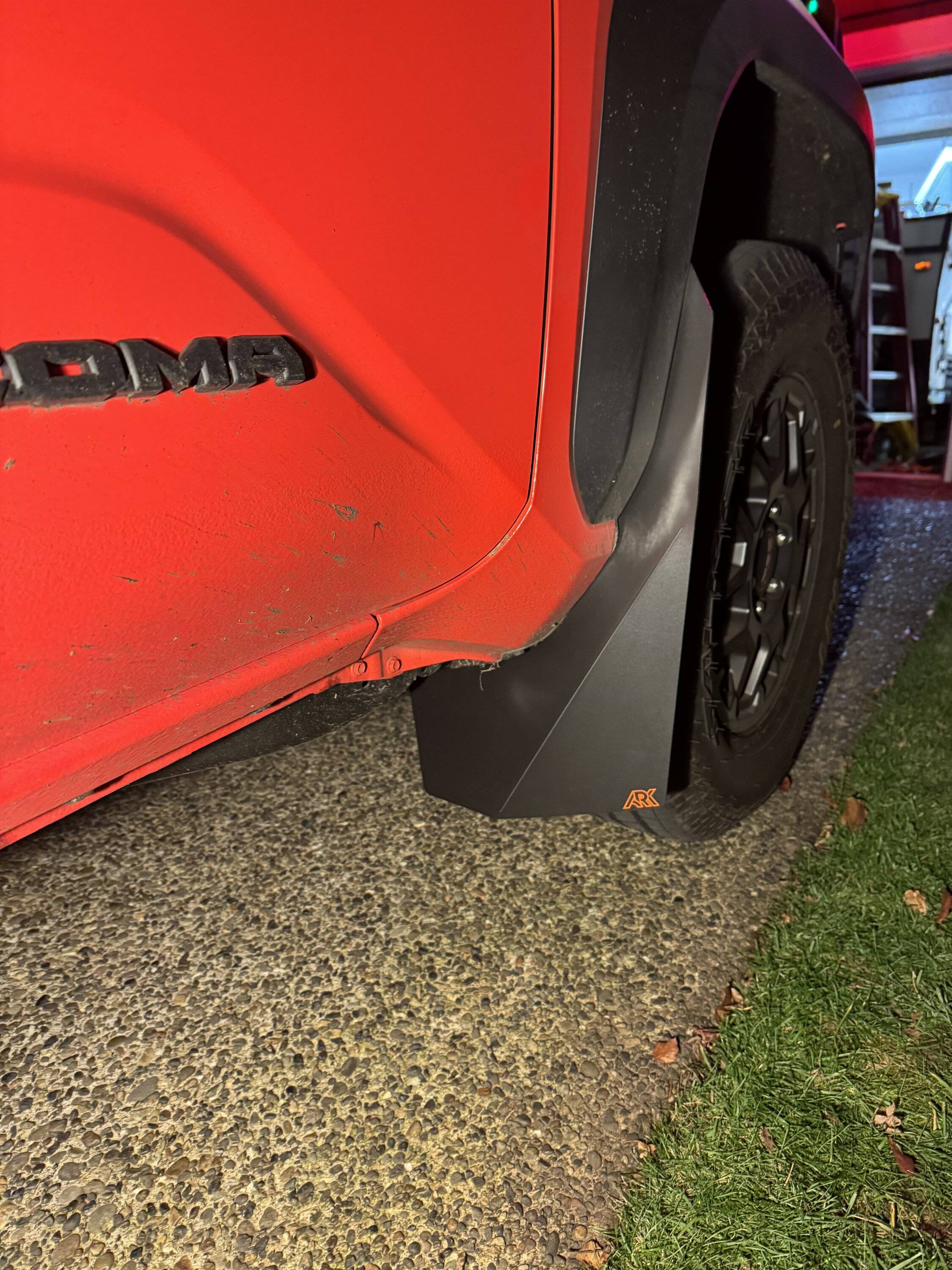 2024 Tacoma ARK Splash Guards: TriXPoly Mudflaps Installed IMG_8829