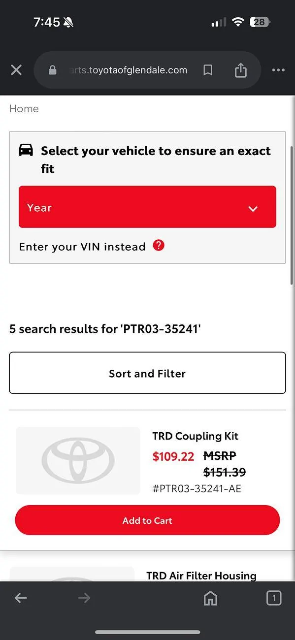 2024 Tacoma Trd Pro / Trailhunter engine airfilter IMG_0291