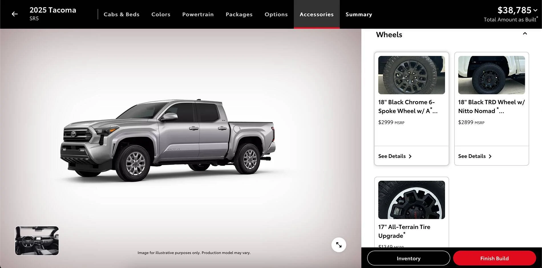 2024 Tacoma 2024 Toyota Tacoma sr5 what are y’all’s thought on this. these oem rims seem to be extremely rare. let me know what yall think how it looks 1734753729310-dt