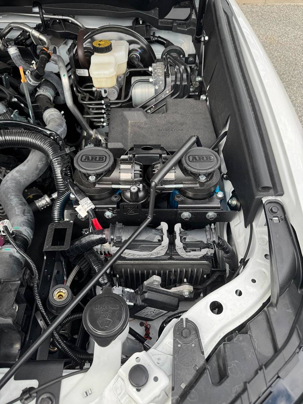 2024 Tacoma ARB Air Compressor Bracket Installed 475183864_1145916990404446_591467866832891574_n