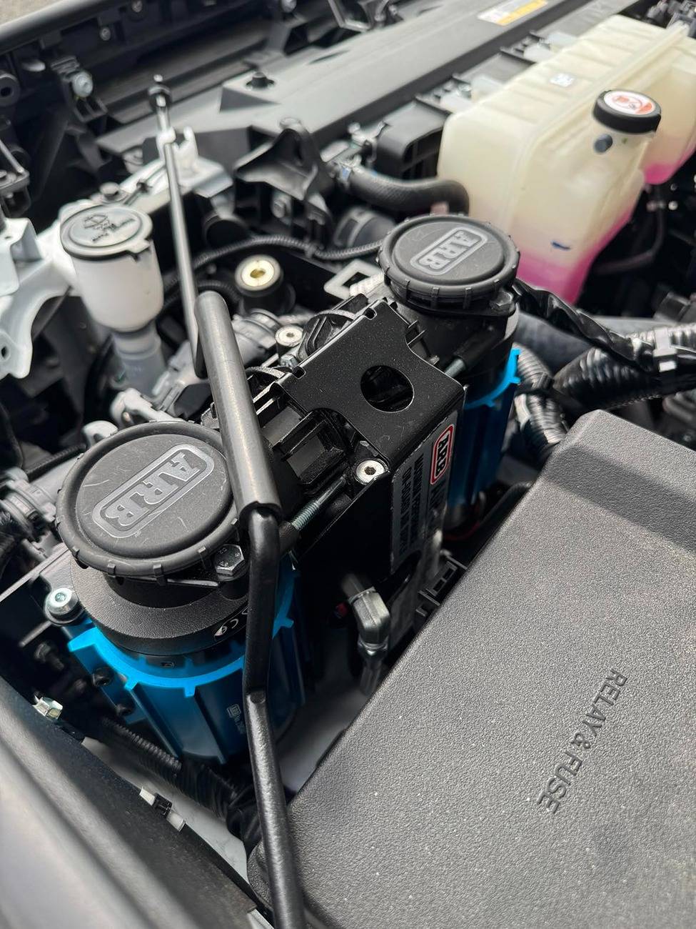 2024 Tacoma ARB Air Compressor Bracket Installed 475268682_642443195112182_101781807293966567_n