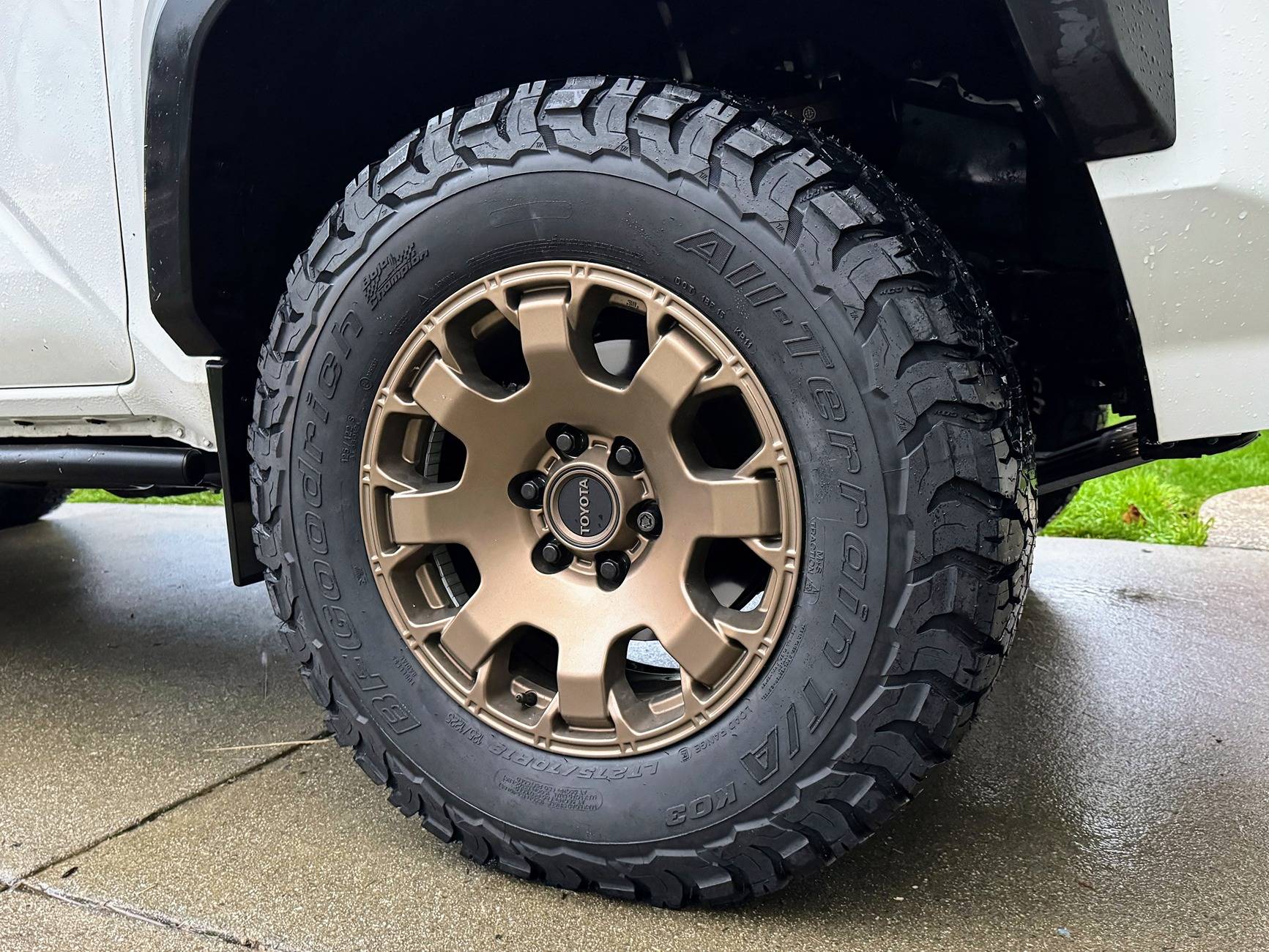 2024 Tacoma Trailhunter max tire size IMG_6520