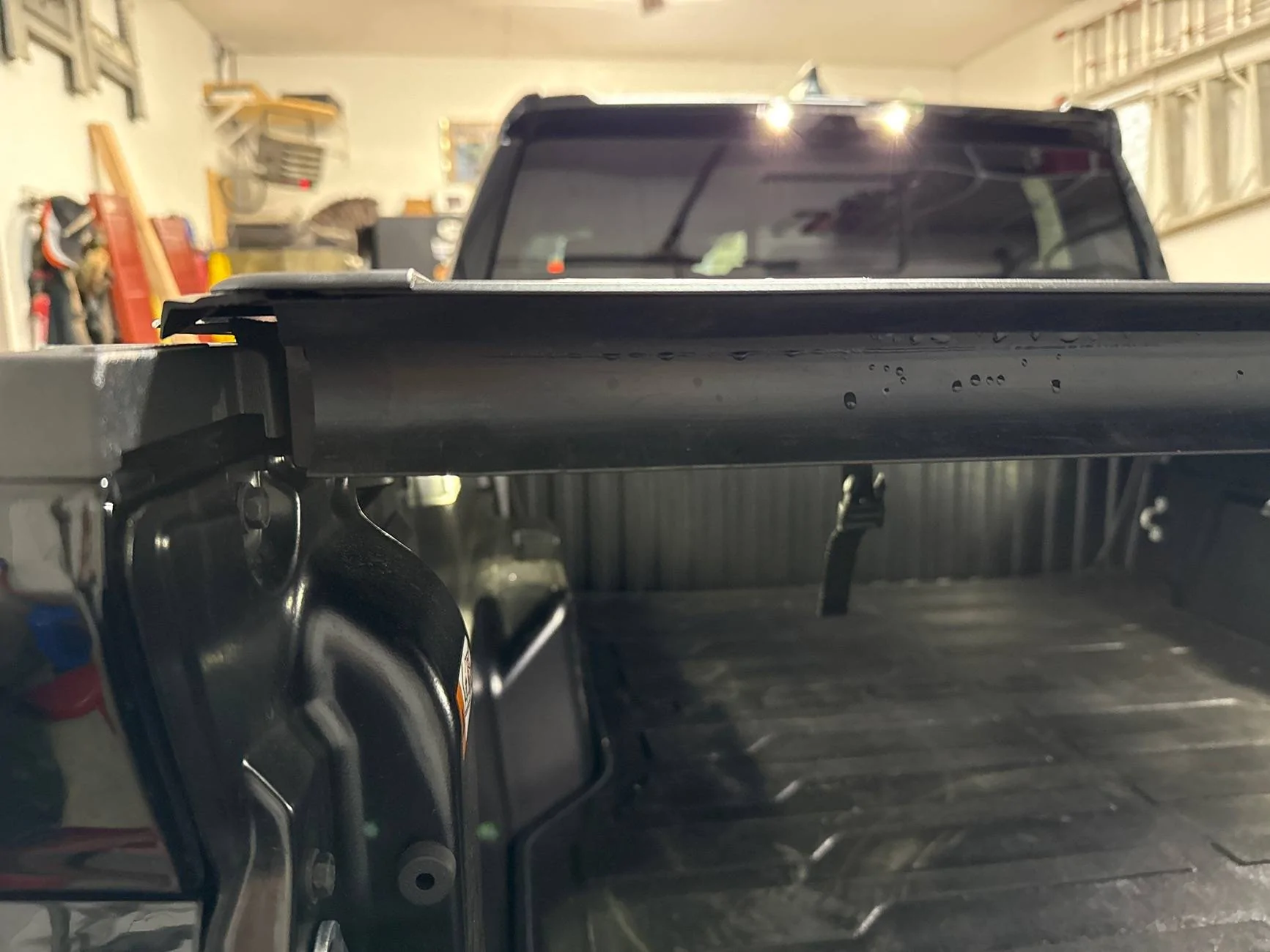 2024 Tacoma Rough Country Hard Flip Up Tonneau Cover installed on Tacoma TRD Pro imag