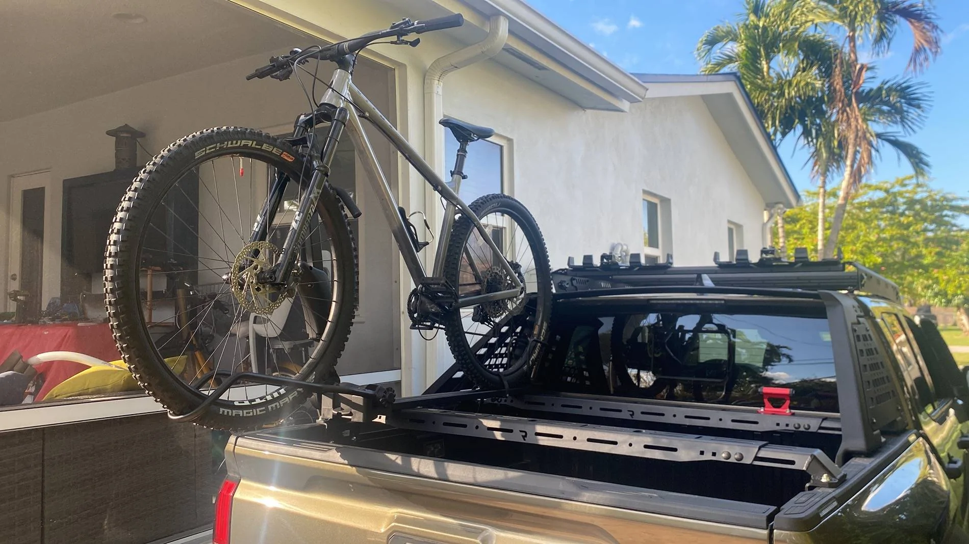 2024 Tacoma Real Truck universal cross bars on Trailhunter - kept the Chase bar 4F882F99-ABED-40A4-9FC9-9F6D2DE431BF