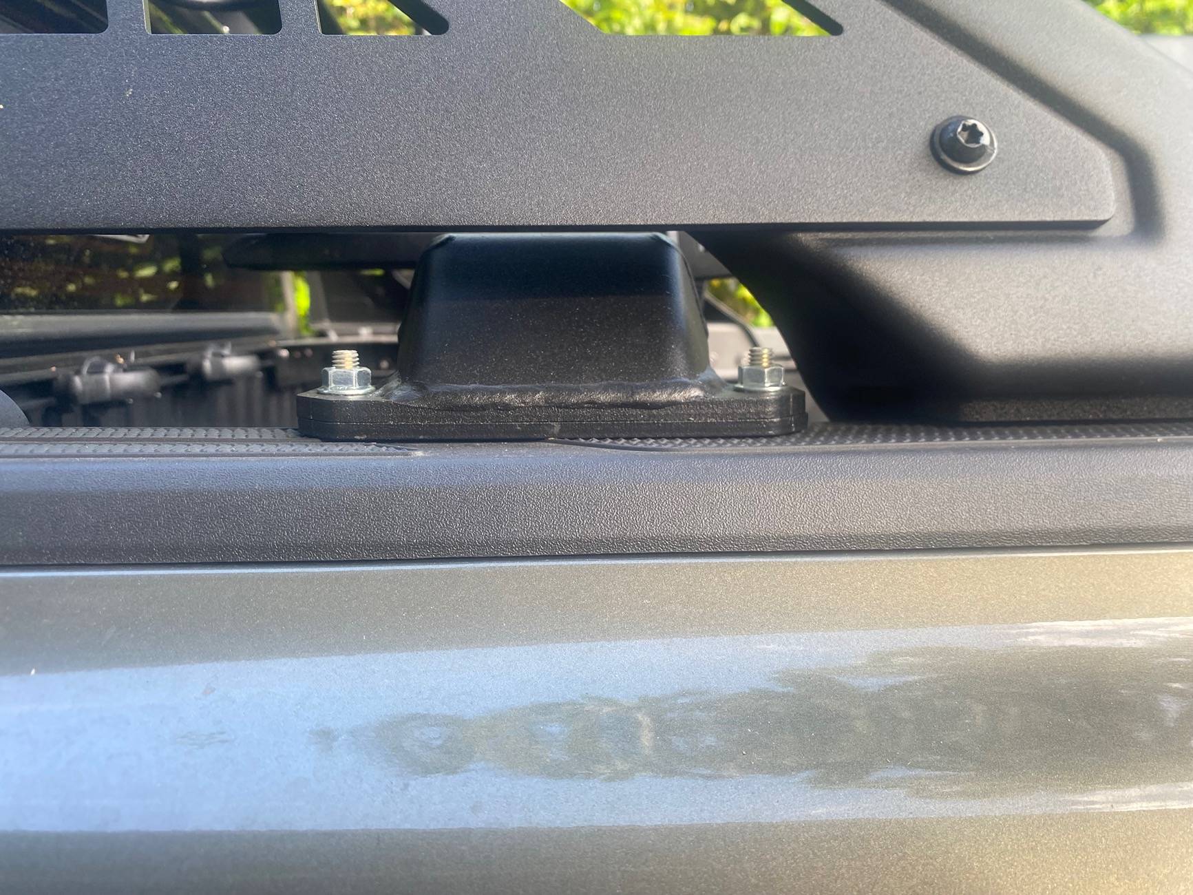 2024 Tacoma Real Truck universal cross bars on Trailhunter - kept the Chase bar IMG_4392