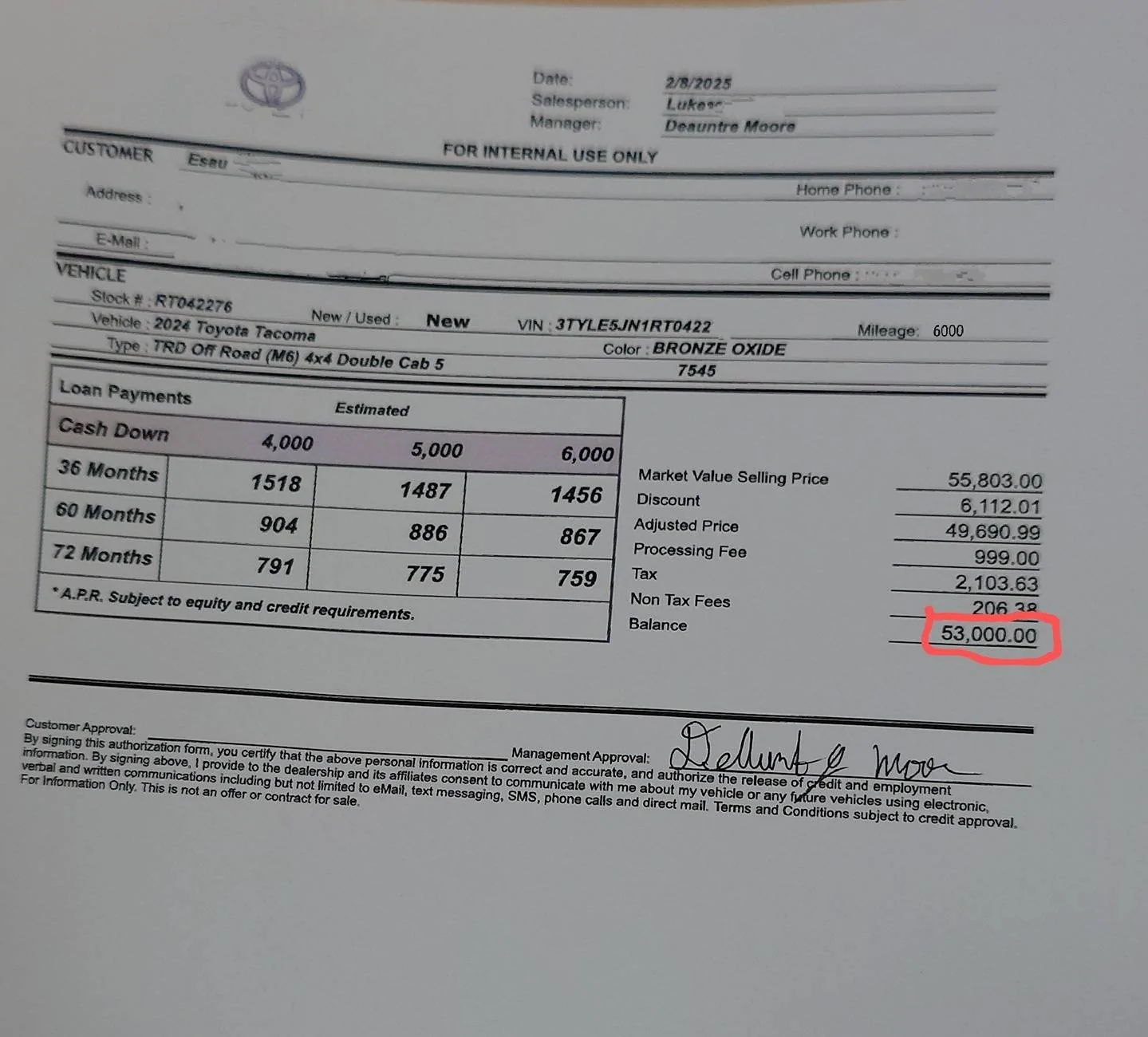2024 Tacoma Tacoma 2024 price 20250208_185723151~4
