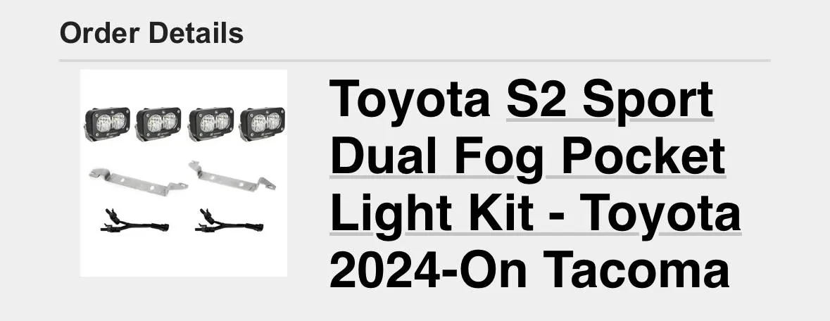 2024 Tacoma DIY 2024 Tacoma Factory Fog Light Upgrade / Replacement with Baja Designs S2 Sport LED Light IMG_8697