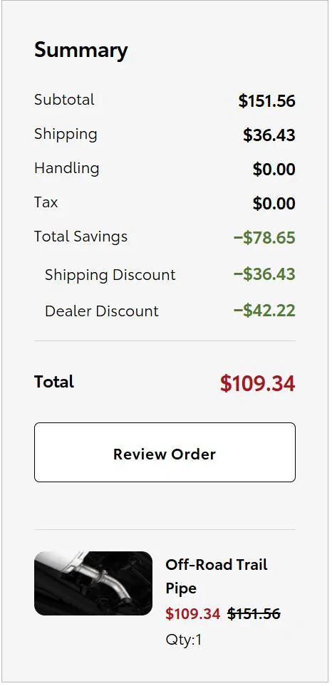 2024 Tacoma OEM Exhaust Dump on sale for $110 today 1741294758165-uq