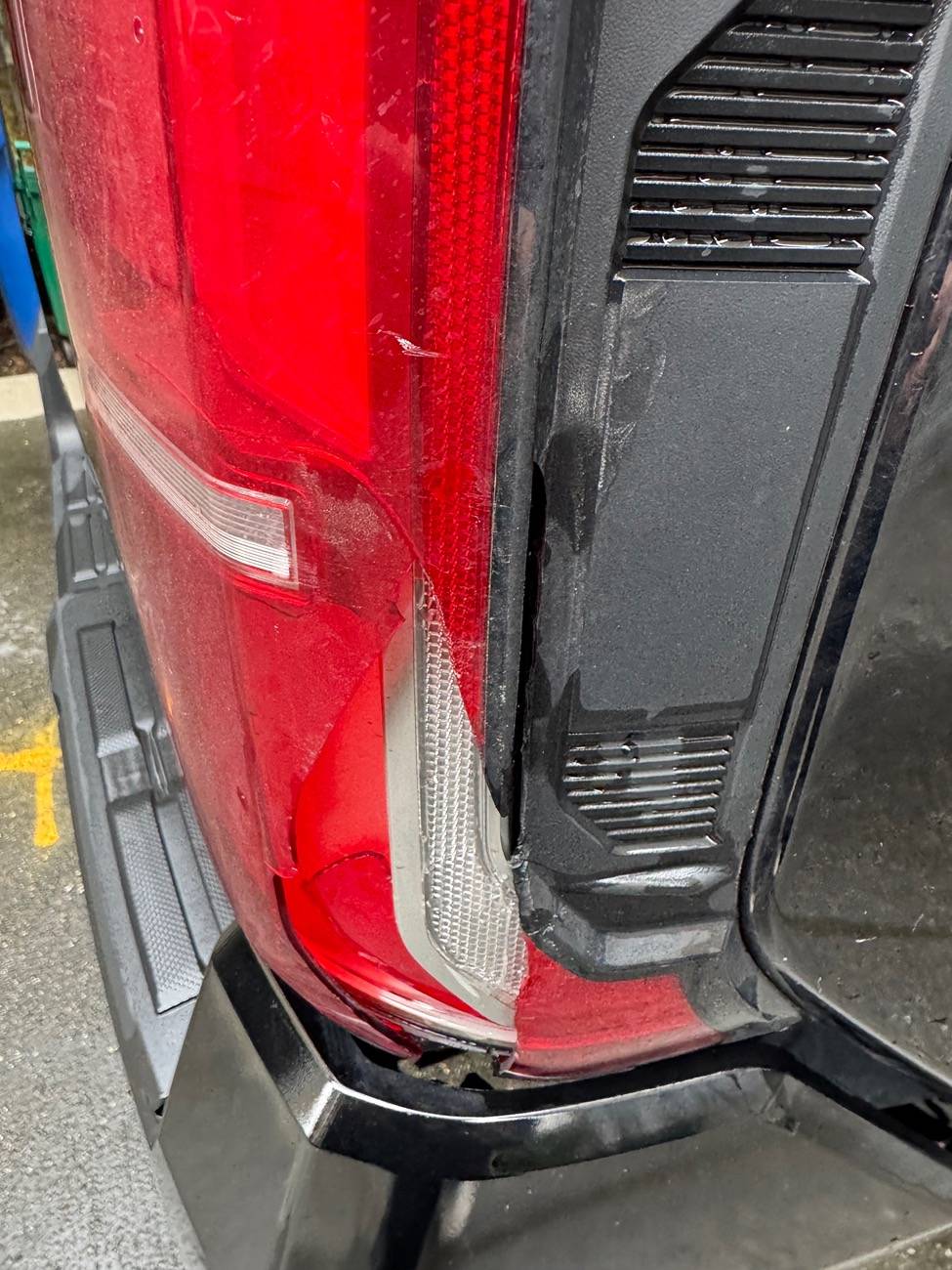 2024 Tacoma Follow-up on parked hit&run; how to do due diligence for any bent bits/lasting damage? IMG_7260