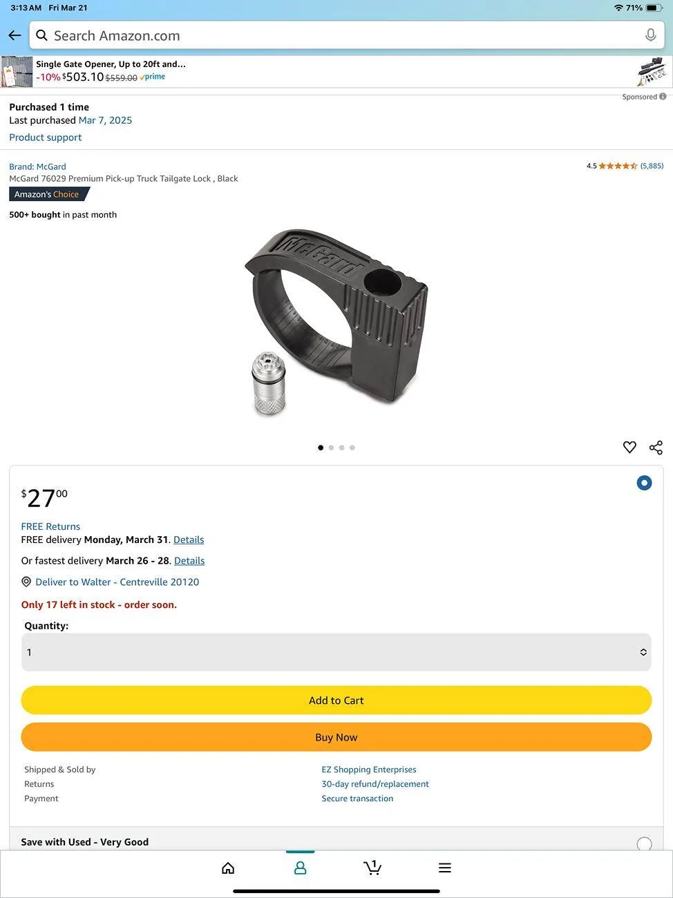 2024 Tacoma Bobbercycle Tailgate Anti-Theft Security Lock - Installed Review IMG_3056