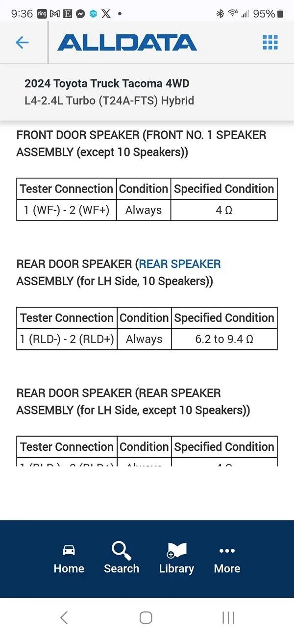 2024 Tacoma Specs for JBL upgrade package ? 1000007715
