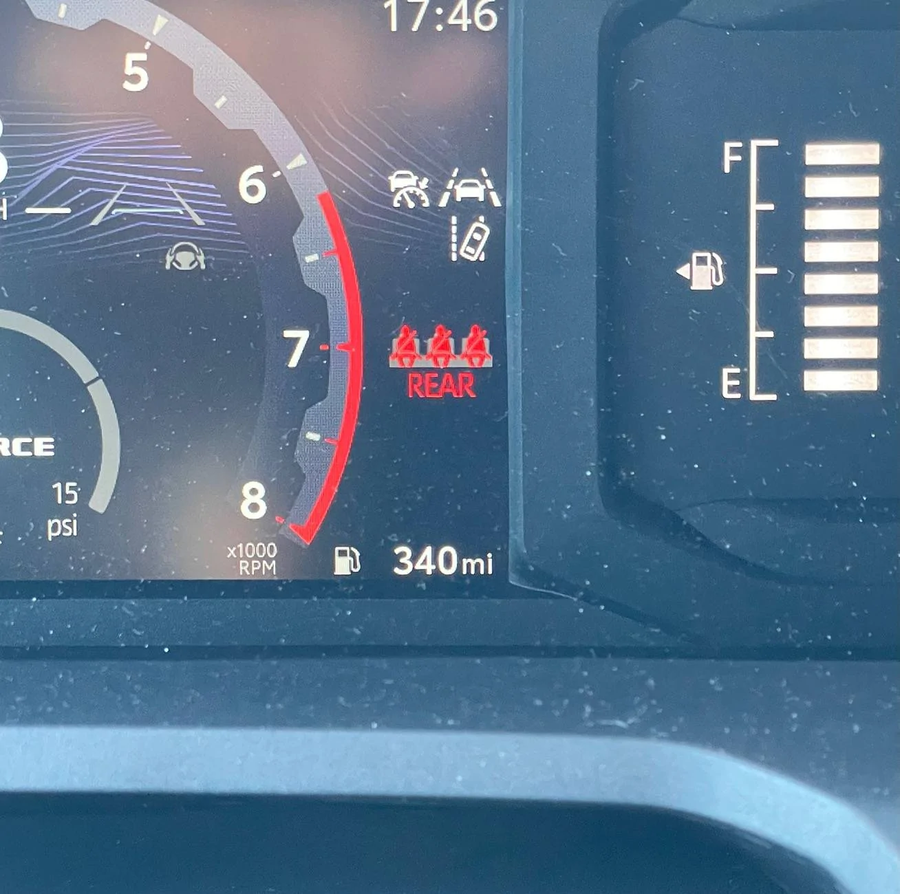 2024 Tacoma Highest tank range after fill up I’ve ever had IMG_6594