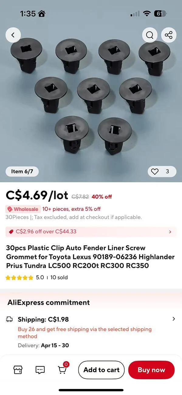 2024 Tacoma Body clip part number please IMG_4967