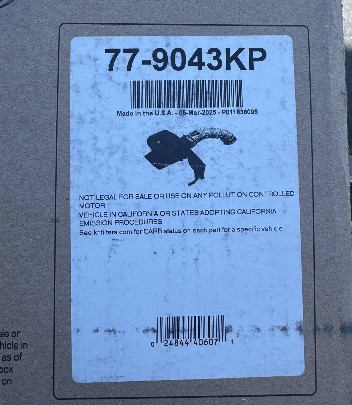 2024 Tacoma Great gas mileage! K&N CAI 63 IMG_9283