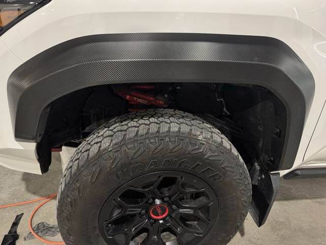 2024 Tacoma 3M carbon fiber wrap on fender flares - White TRD Pro IMG_3445 Medium