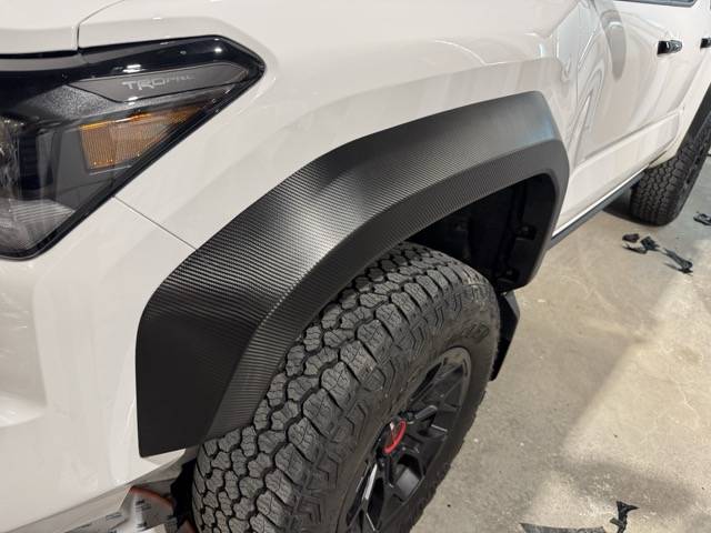 2024 Tacoma 3M carbon fiber wrap on fender flares - White TRD Pro IMG_3438 Medium