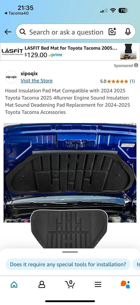2024 Tacoma Any reviews of this hood insulation? IMG_4831