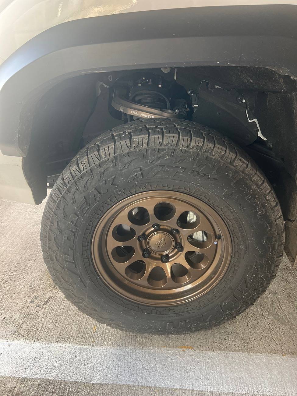 2024 Tacoma Trailhunter max tire size IMG_6563