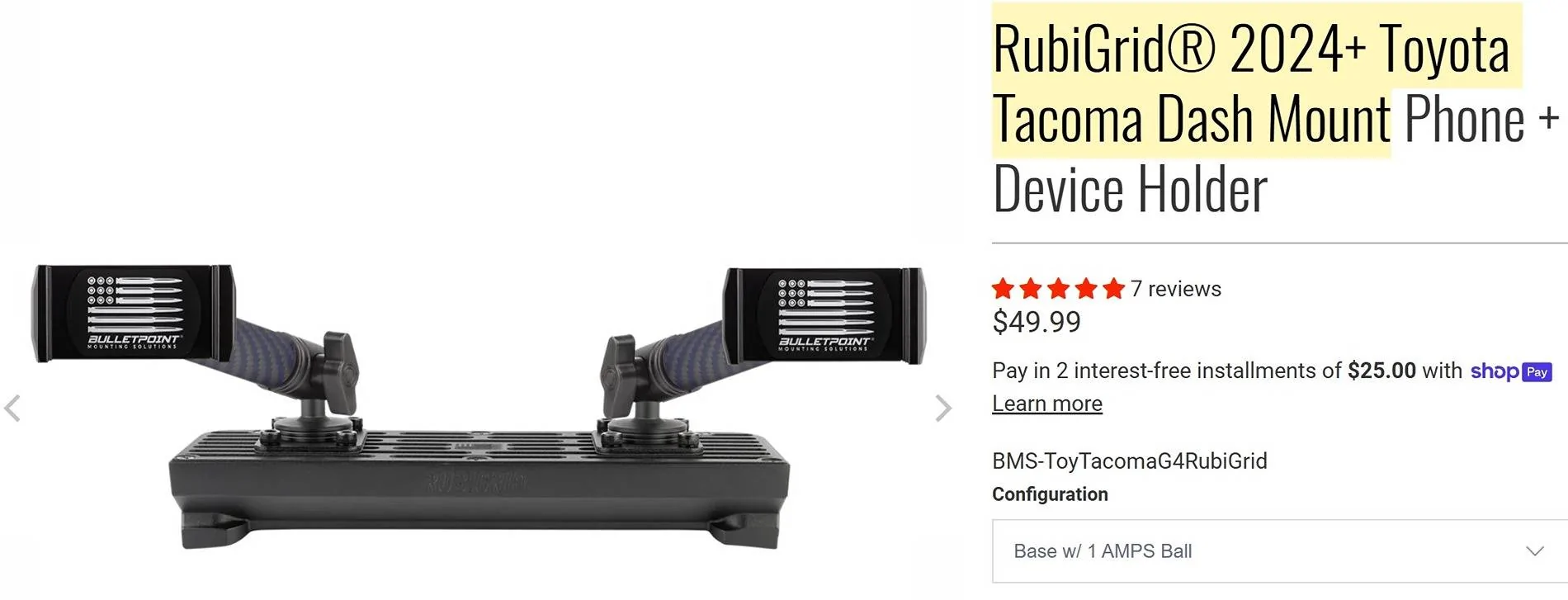 2024 Tacoma 14" stereo best behind the screen mount Screenshot 2025-04-01 123541