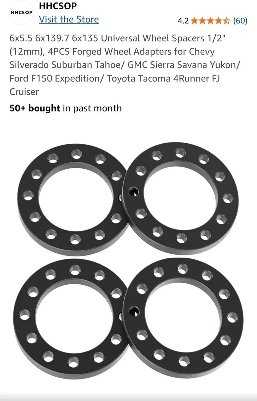 2024 Tacoma Will these spacers work on my 4th gen? 1000028849