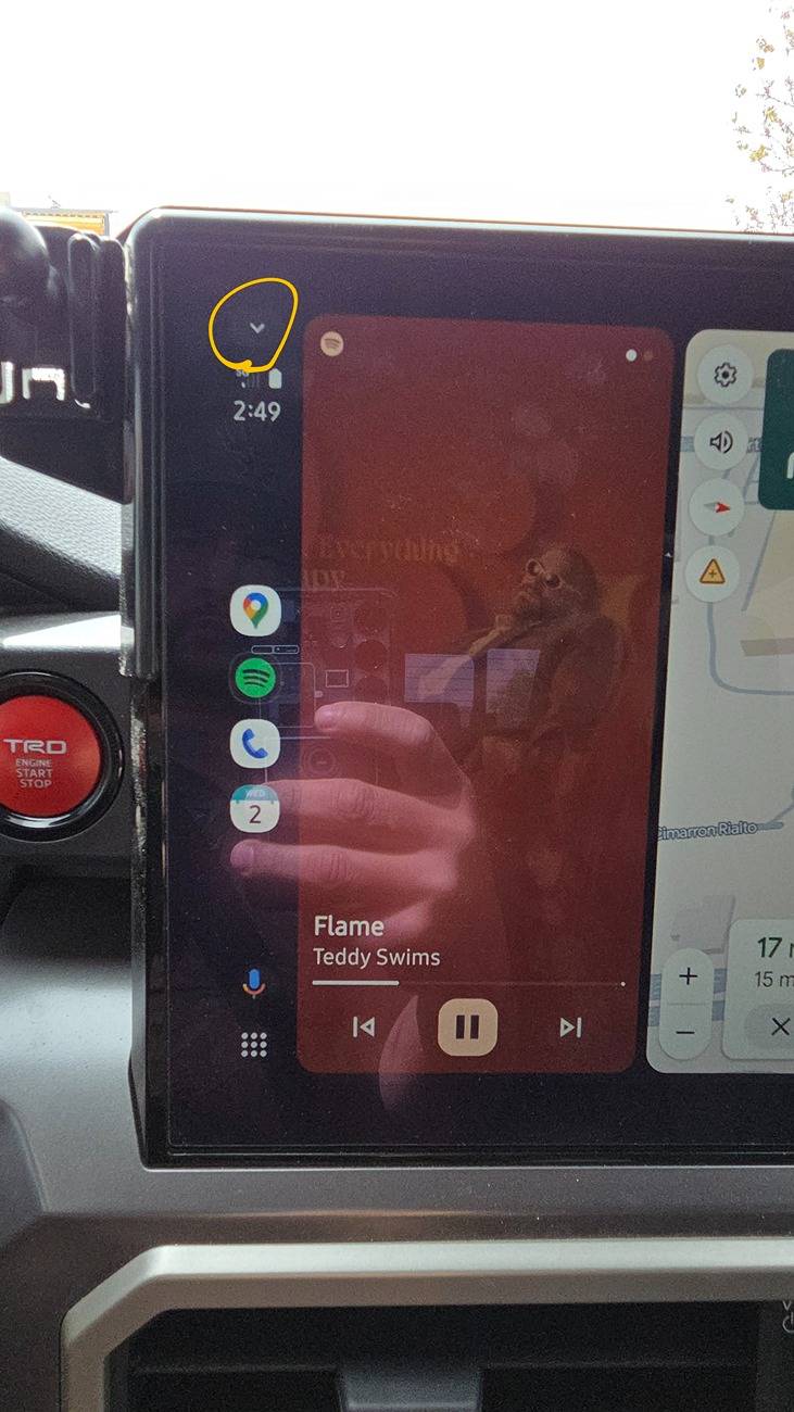 2024 Tacoma Android Auto Docked Menu Update 20250402_144937~2